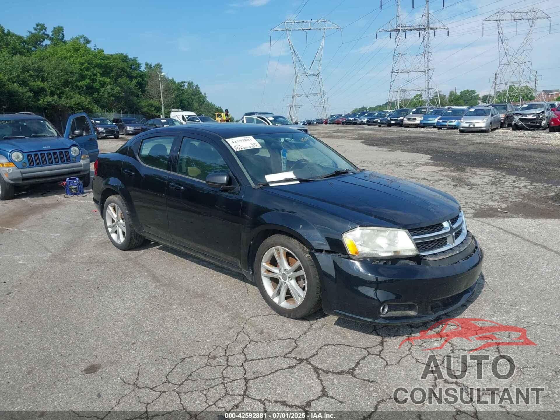 DODGE AVENGER 2013 - 1C3CDZCB7DN650959