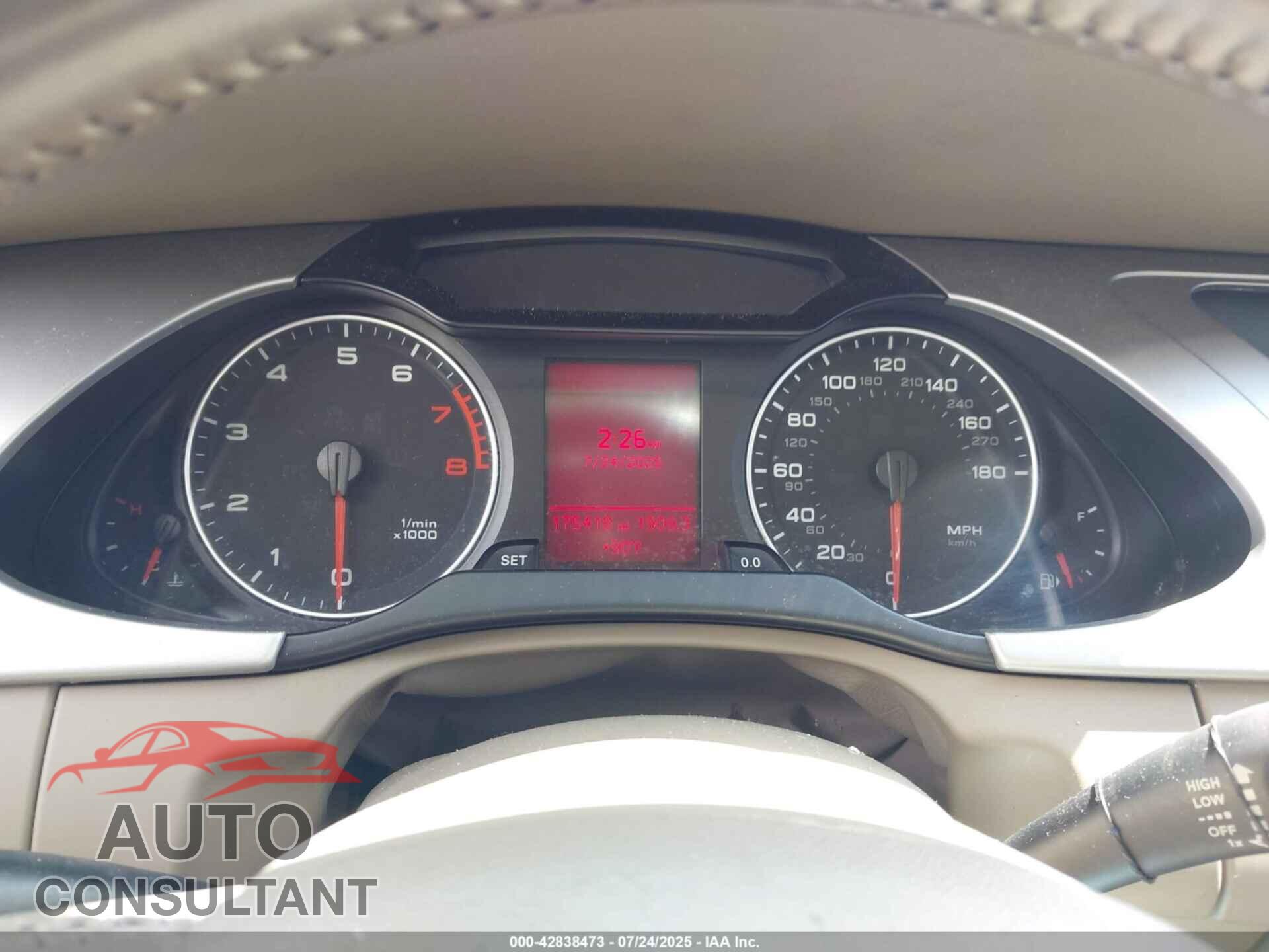 AUDI A4 2012 - WAUBFAFL9CN020167
