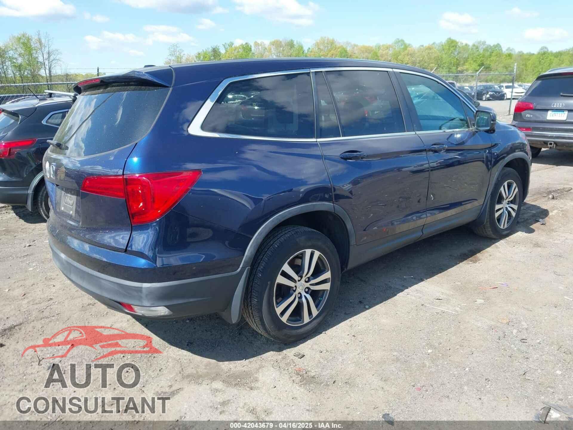 HONDA PILOT 2016 - 5FNYF5H38GB009909