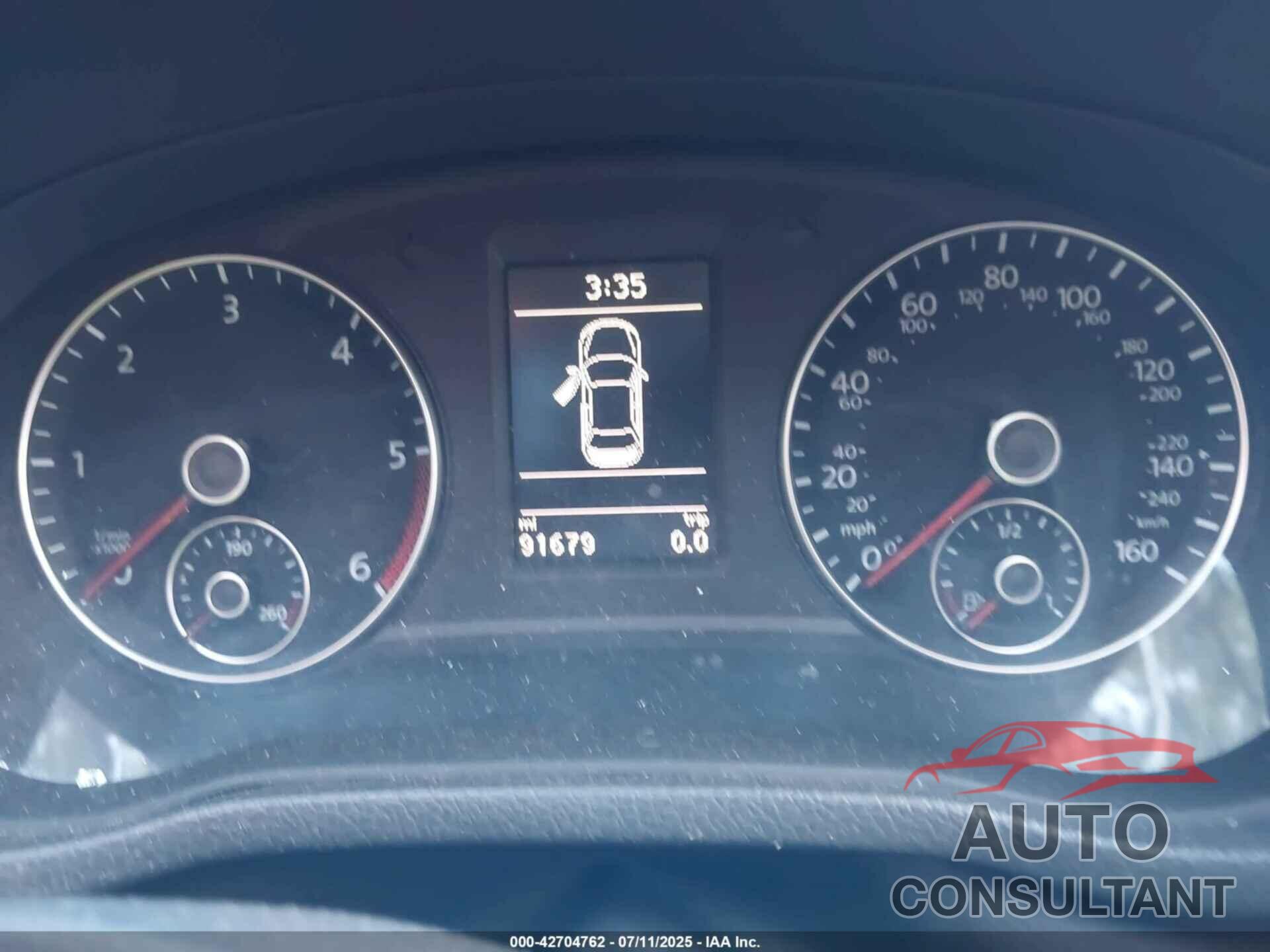 VOLKSWAGEN PASSAT 2014 - 1VWBN7A30EC112103