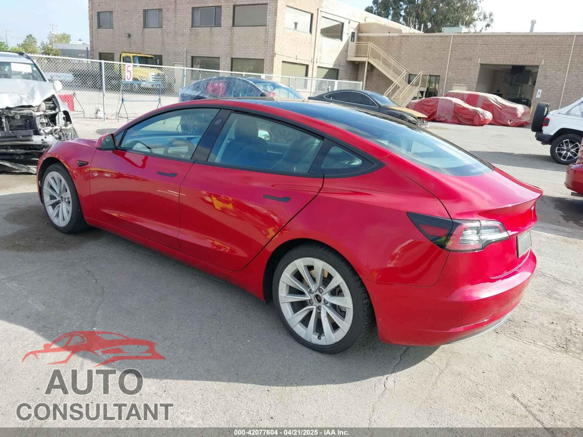 TESLA MODEL 3 2022 - 5YJ3E1EA4NF144407