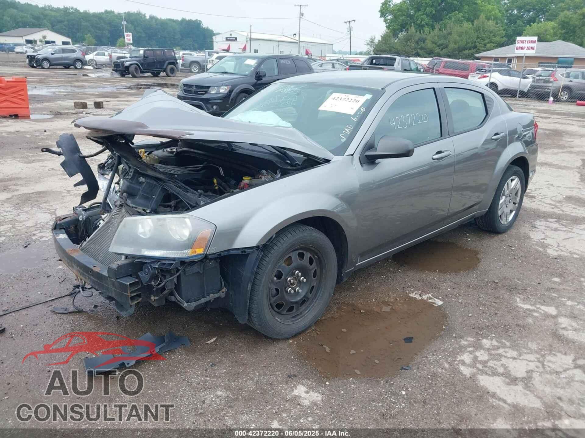 DODGE AVENGER 2012 - 1C3CDZAB9CN232209