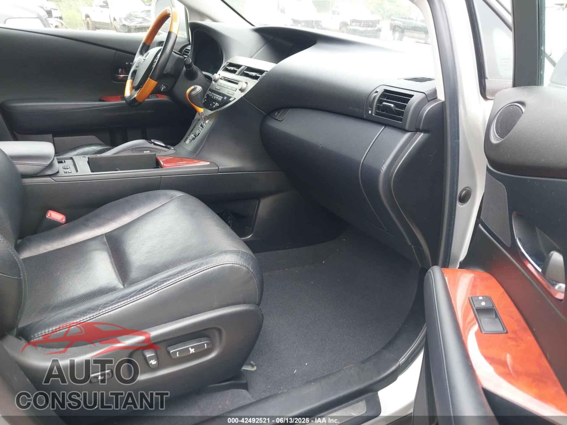 LEXUS RX 350 2012 - 2T2BK1BA5CC121014