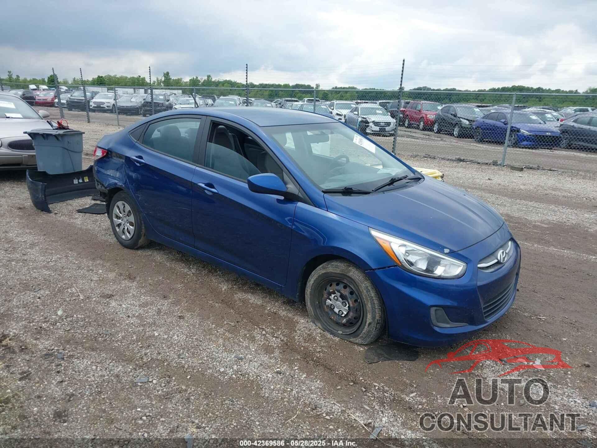 HYUNDAI ACCENT 2017 - KMHCT4AE5HU186320