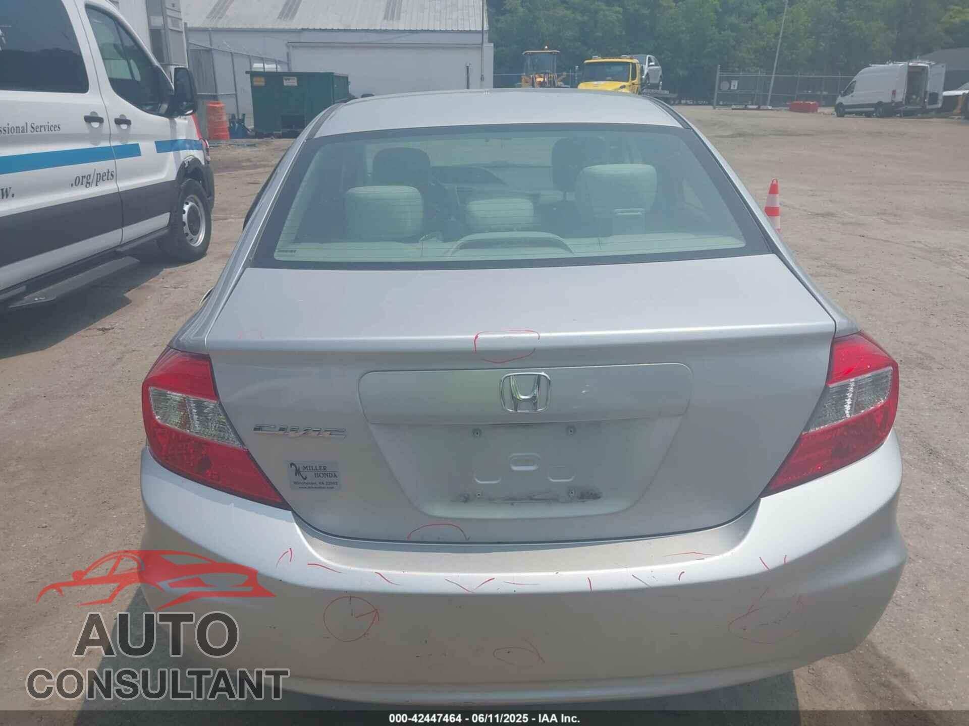 HONDA CIVIC 2012 - 19XFB2F5XCE329951