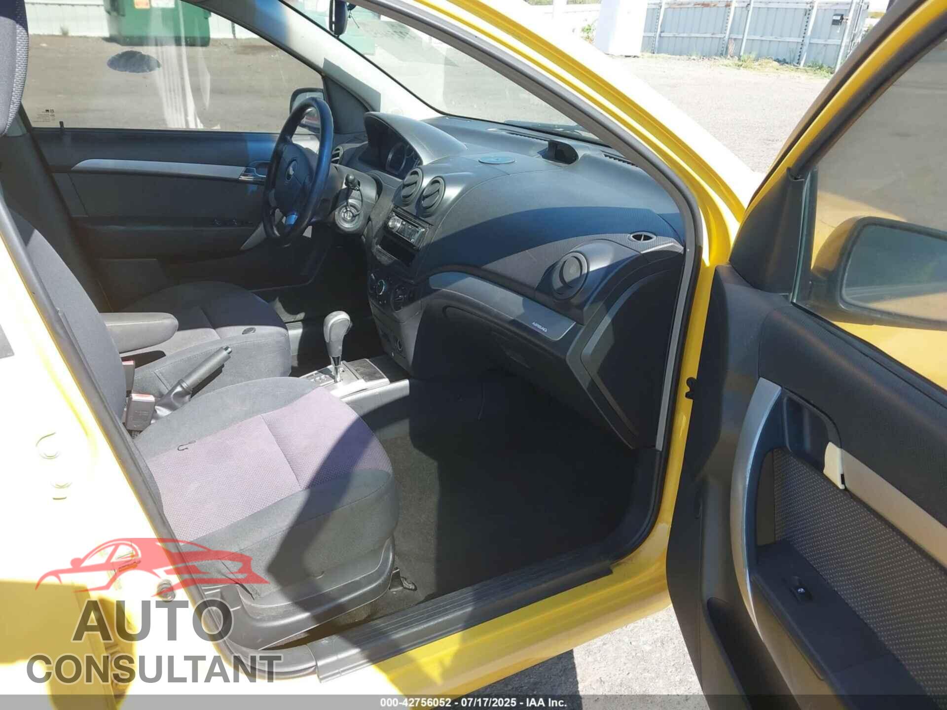 CHEVROLET AVEO 2011 - KL1TD5DE0BB145588