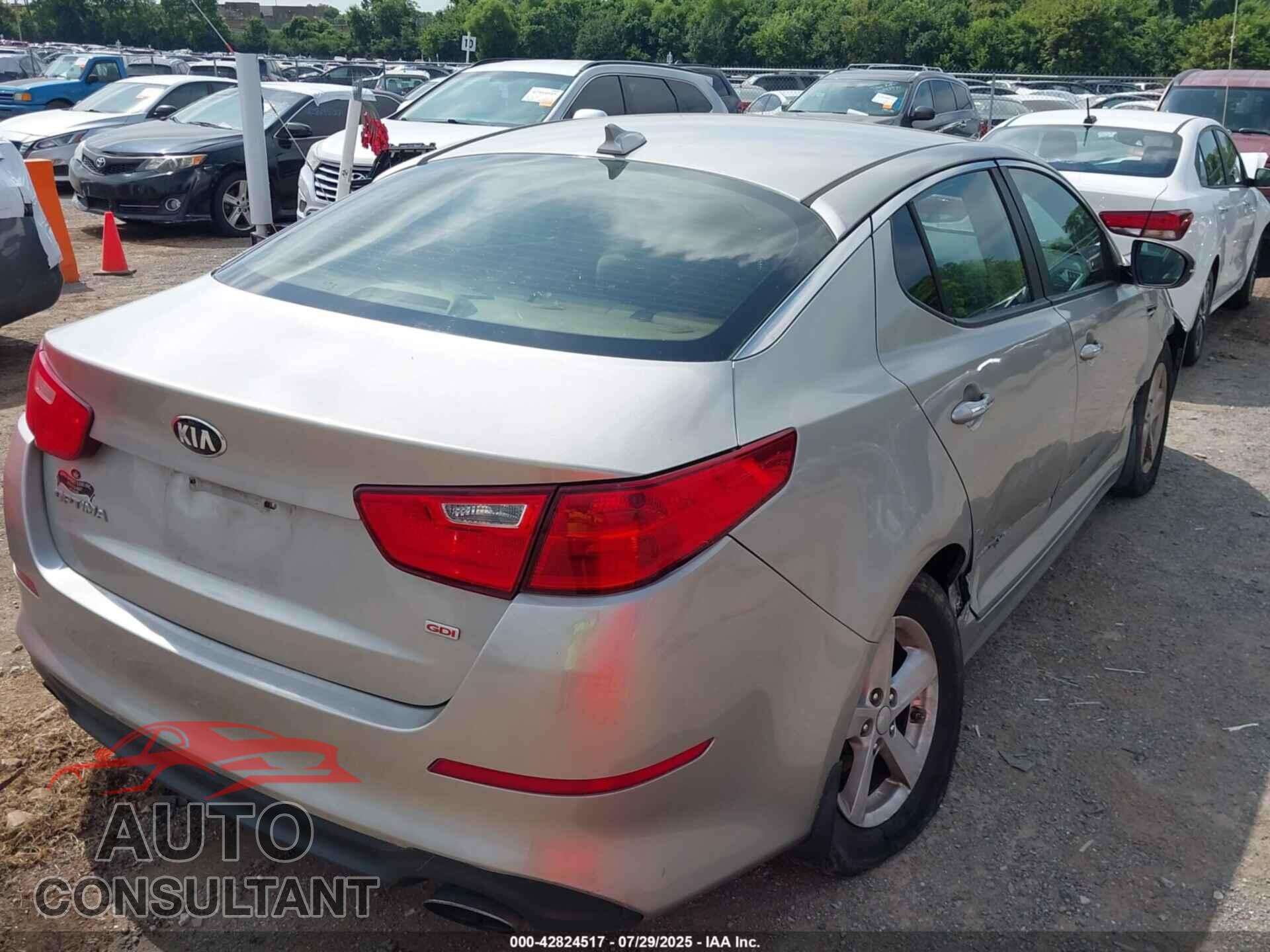 KIA OPTIMA 2015 - KNAGM4A76F5536725