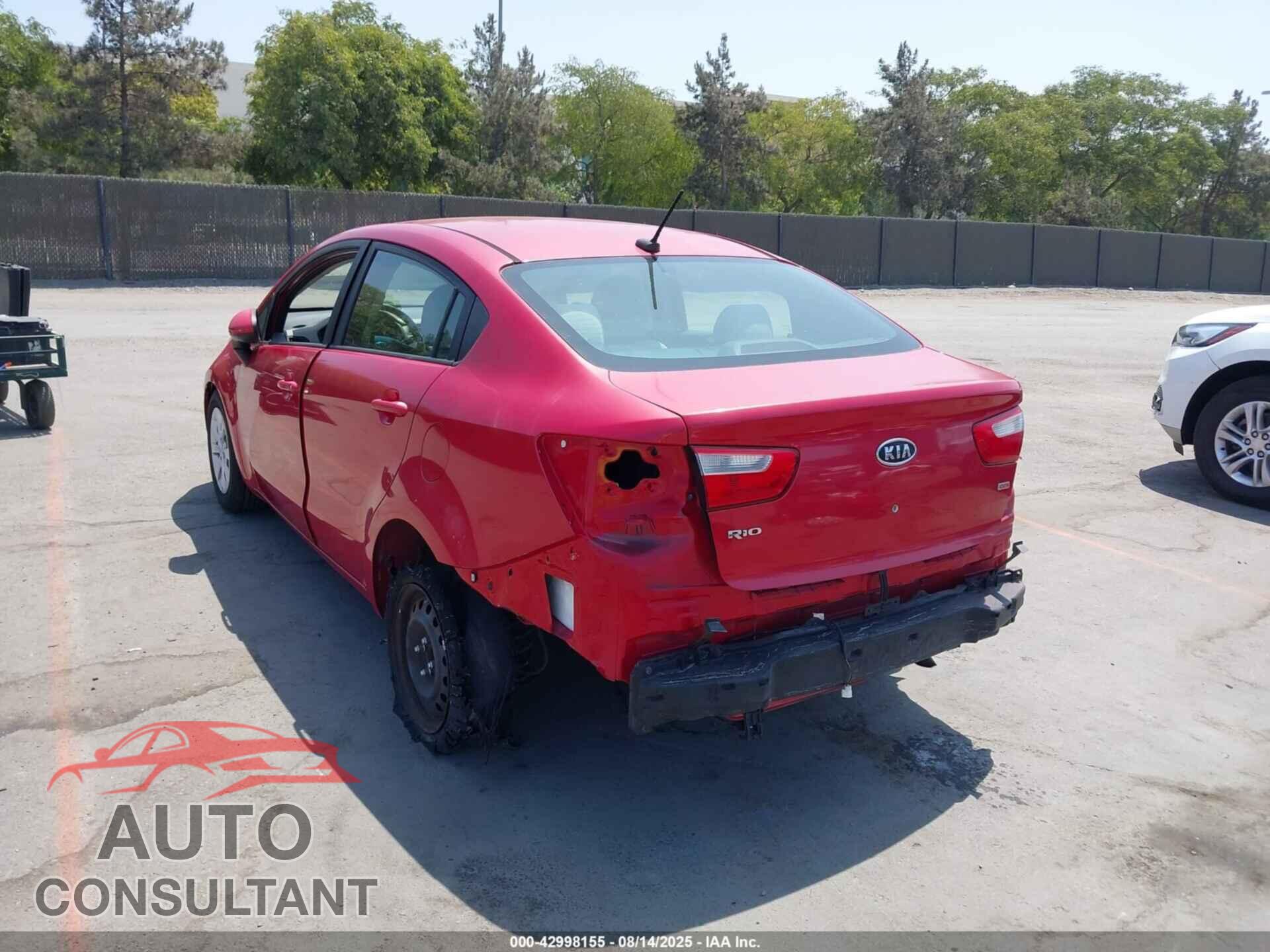 KIA RIO 2012 - KNADM4A36C6073104