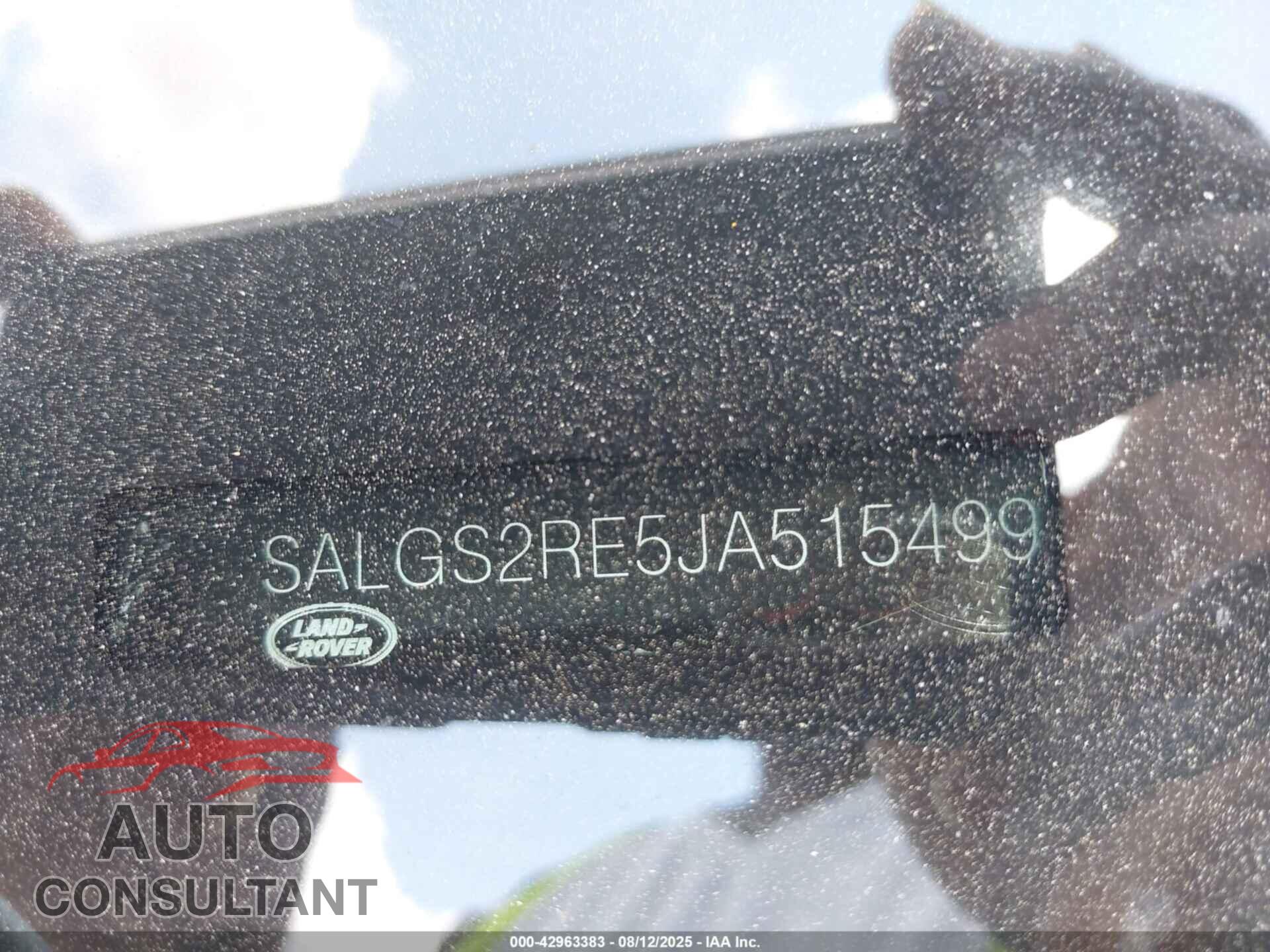 LAND ROVER RANGE ROVER 2018 - SALGS2RE5JA515499