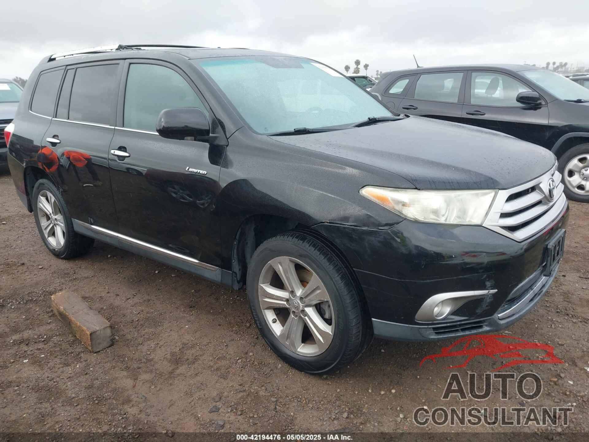 TOYOTA HIGHLANDER 2012 - 5TDDK3EHXCS145723