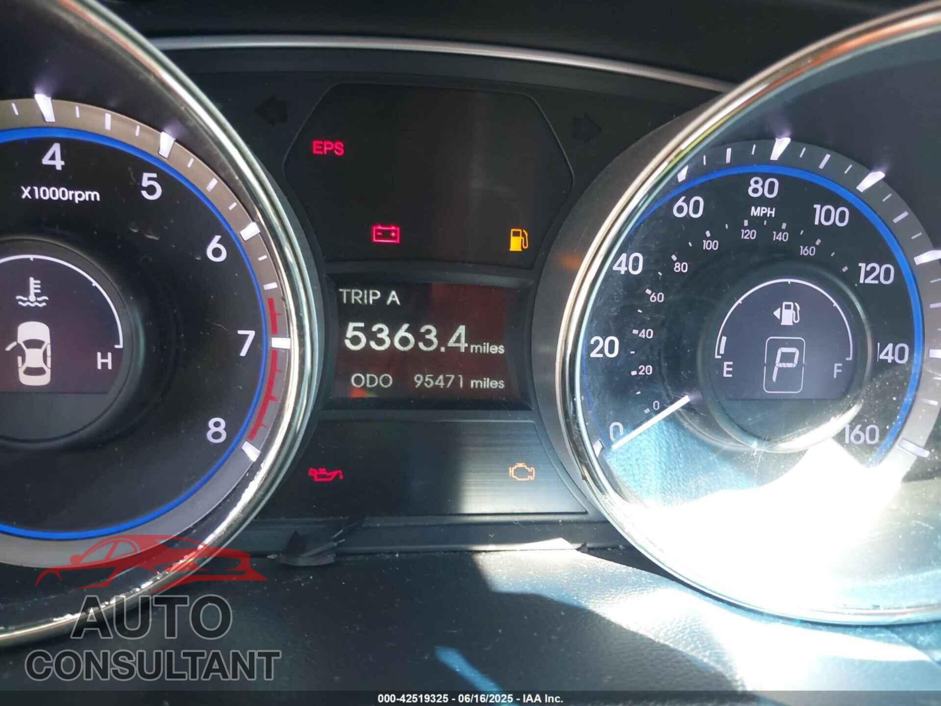 HYUNDAI SONATA 2013 - 5NPEB4AC4DH570818