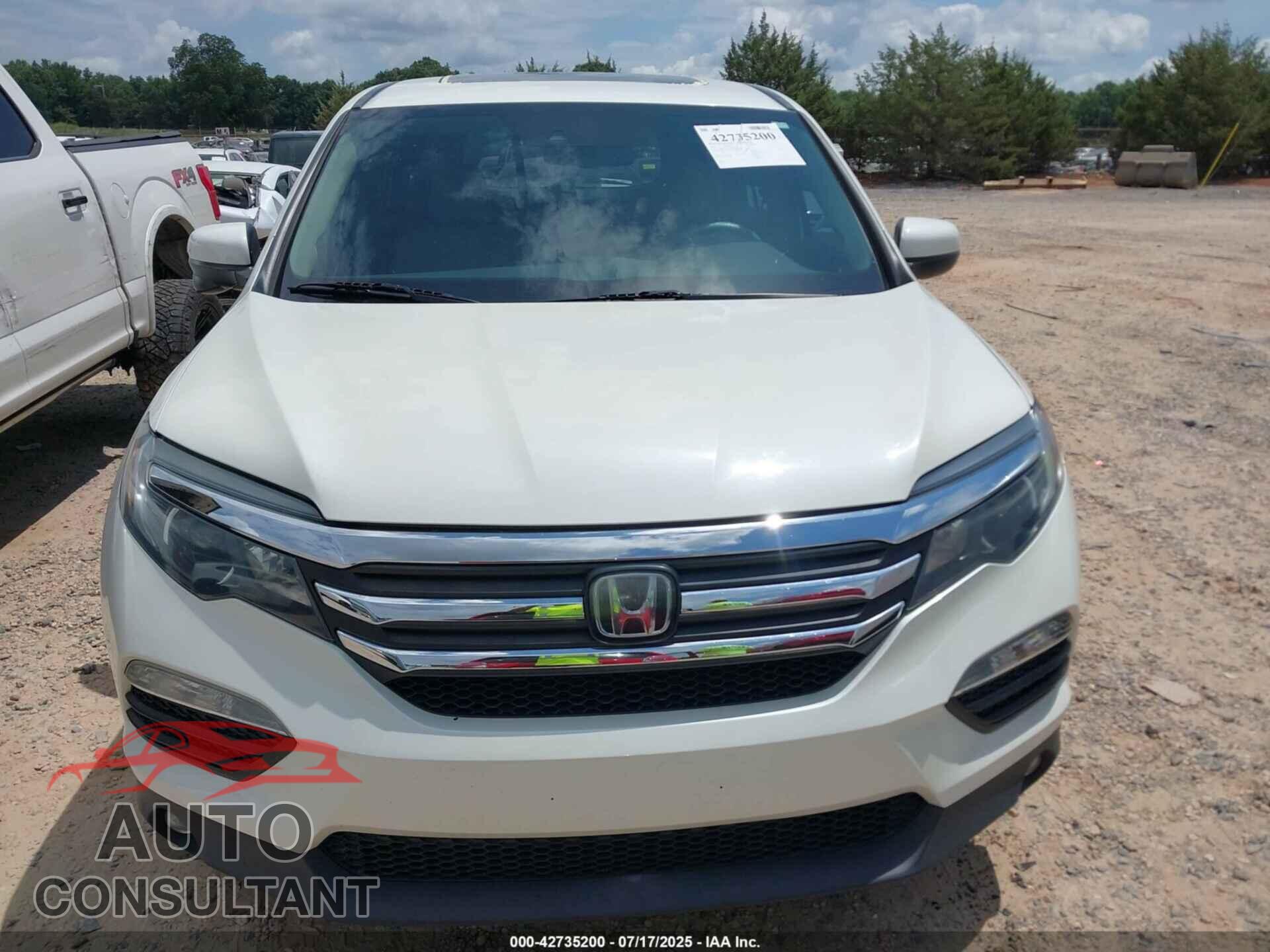 HONDA PILOT 2016 - 5FNYF6H64GB038436