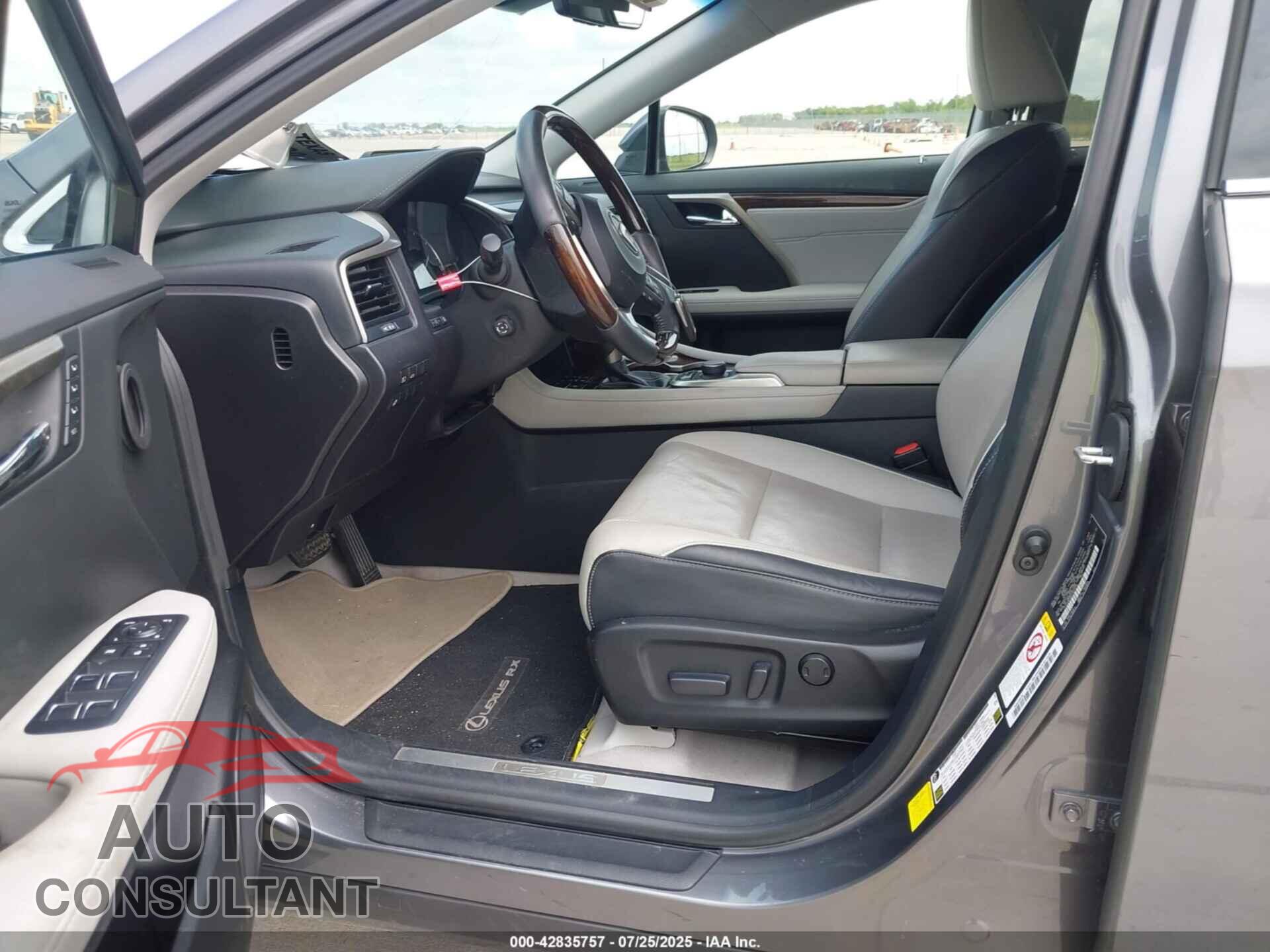 LEXUS RX 350 2017 - 2T2ZZMCA6HC040492