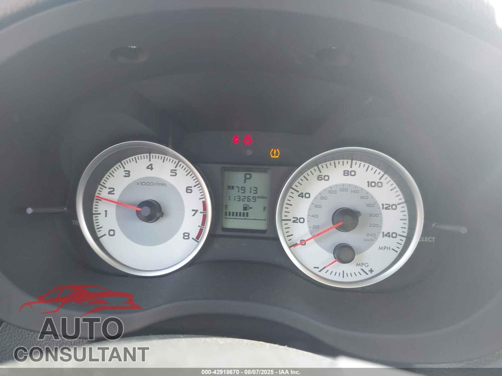 SUBARU IMPREZA 2014 - JF1GPAC66E8253872