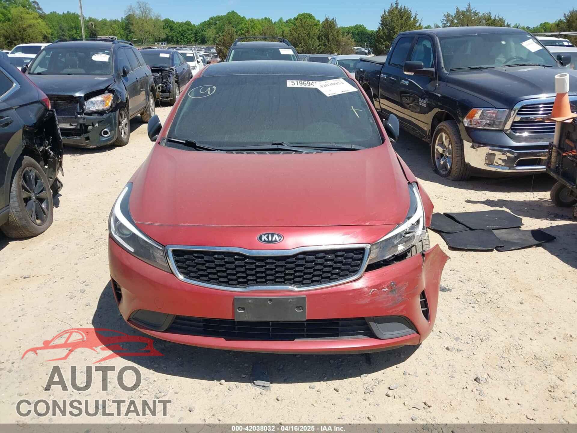 KIA FORTE 2017 - 3KPFK4A74HE148145