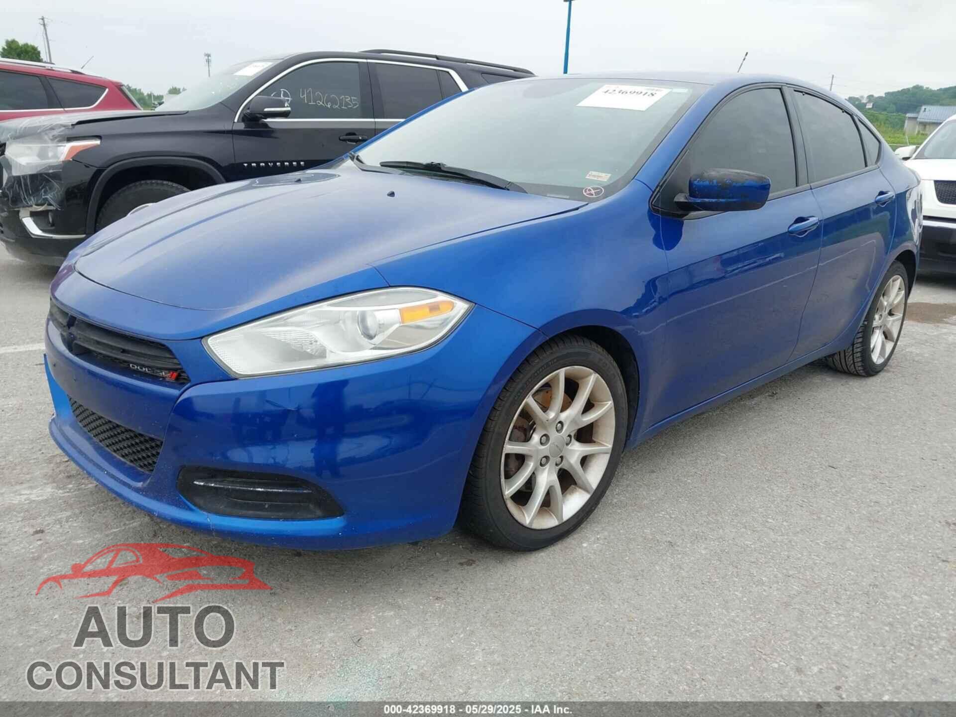 DODGE DART 2013 - 1C3CDFBA7DD318386