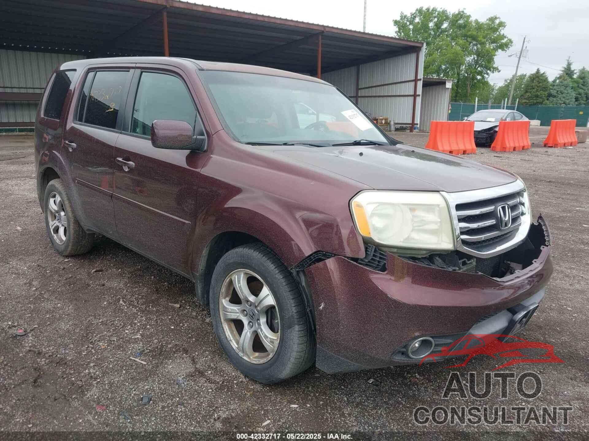 HONDA PILOT 2012 - 5FNYF4H5XCB077988