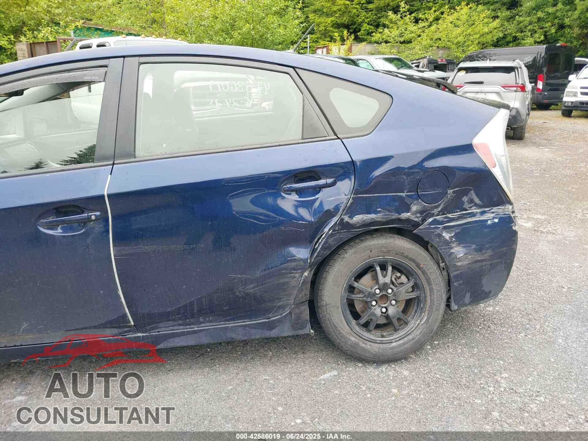 TOYOTA PRIUS 2012 - JTDKN3DU9C1502836
