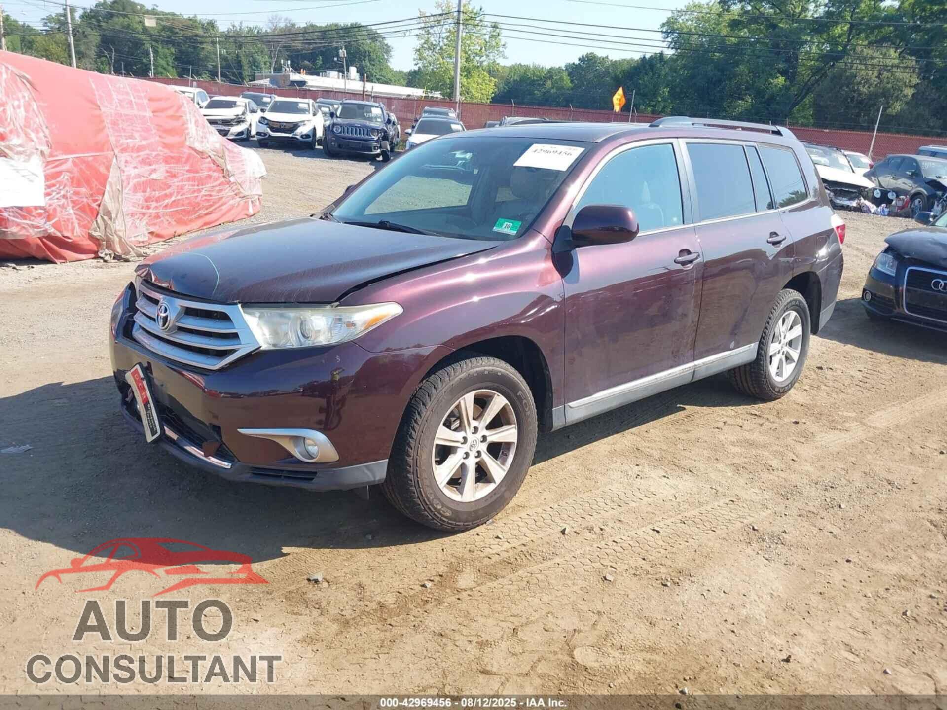 TOYOTA HIGHLANDER 2012 - 5TDBK3EH8CS169462