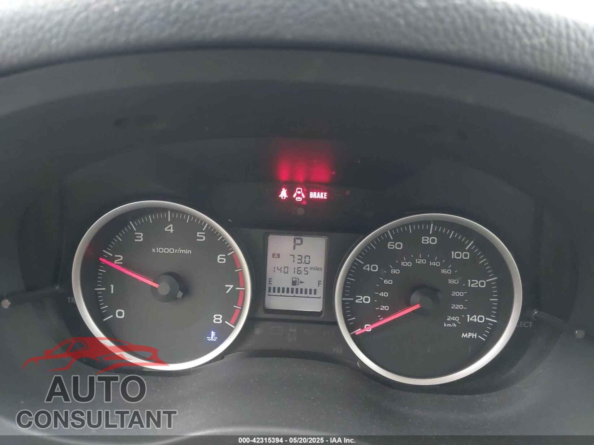 SUBARU FORESTER 2015 - JF2SJADC9FH482849