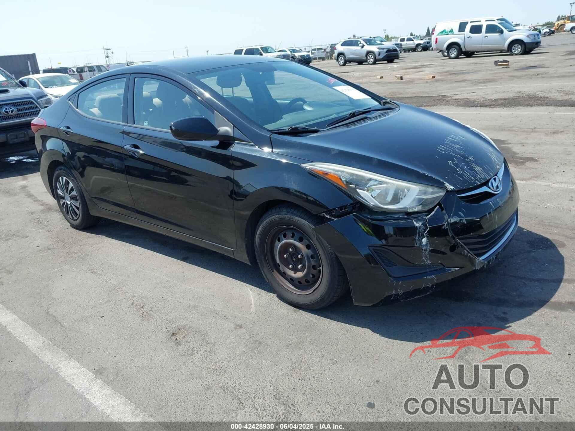 HYUNDAI ELANTRA 2016 - KMHDH4AE2GU646084