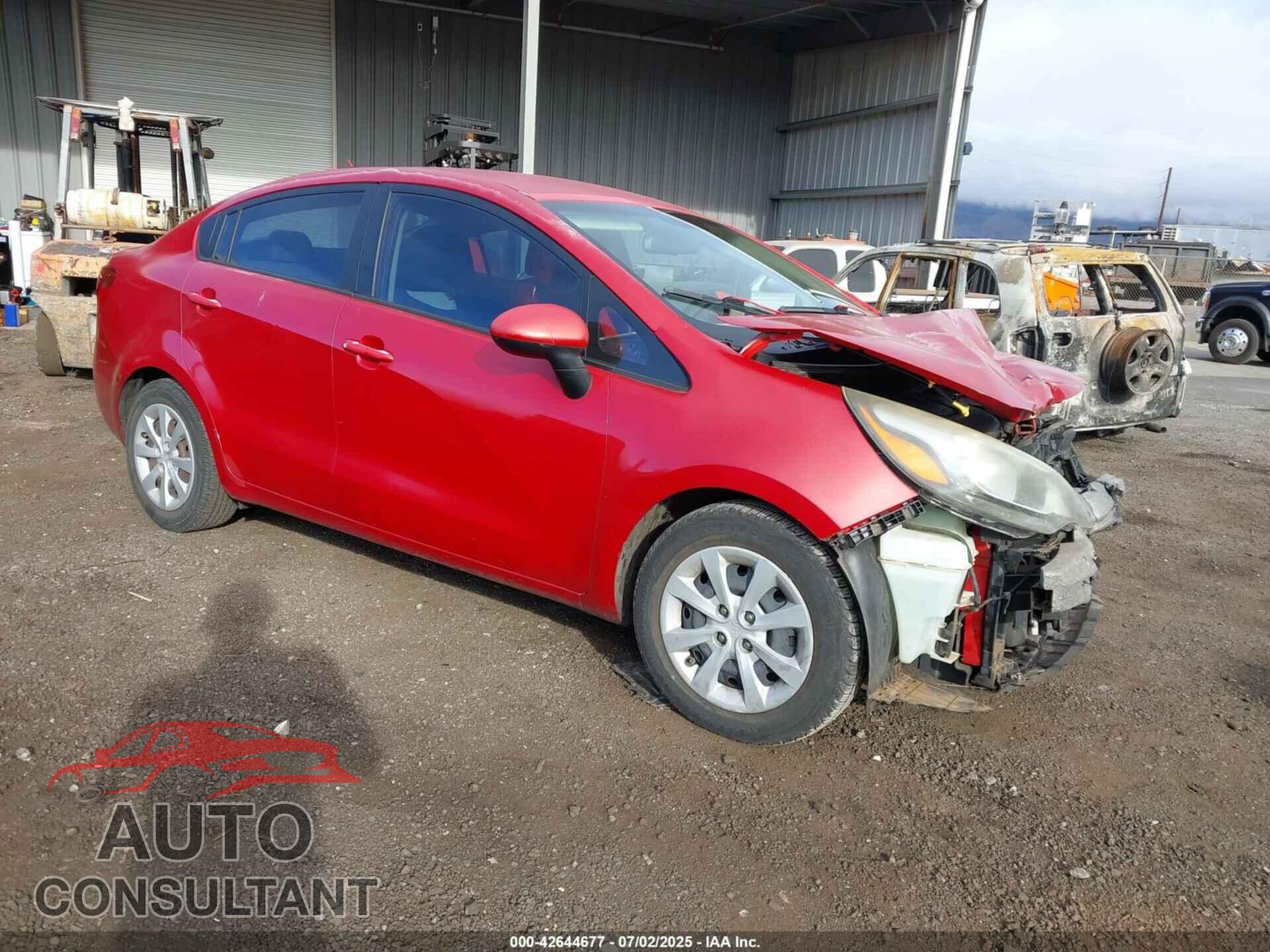 KIA RIO 2012 - KNADM4A37C6044291