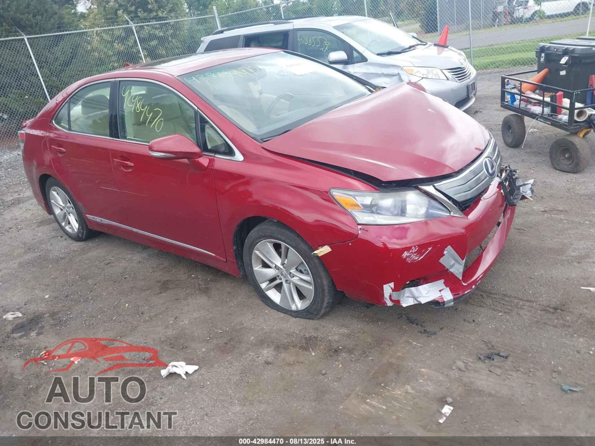 LEXUS HS 250H 2011 - JTHBB1BAXB2045466