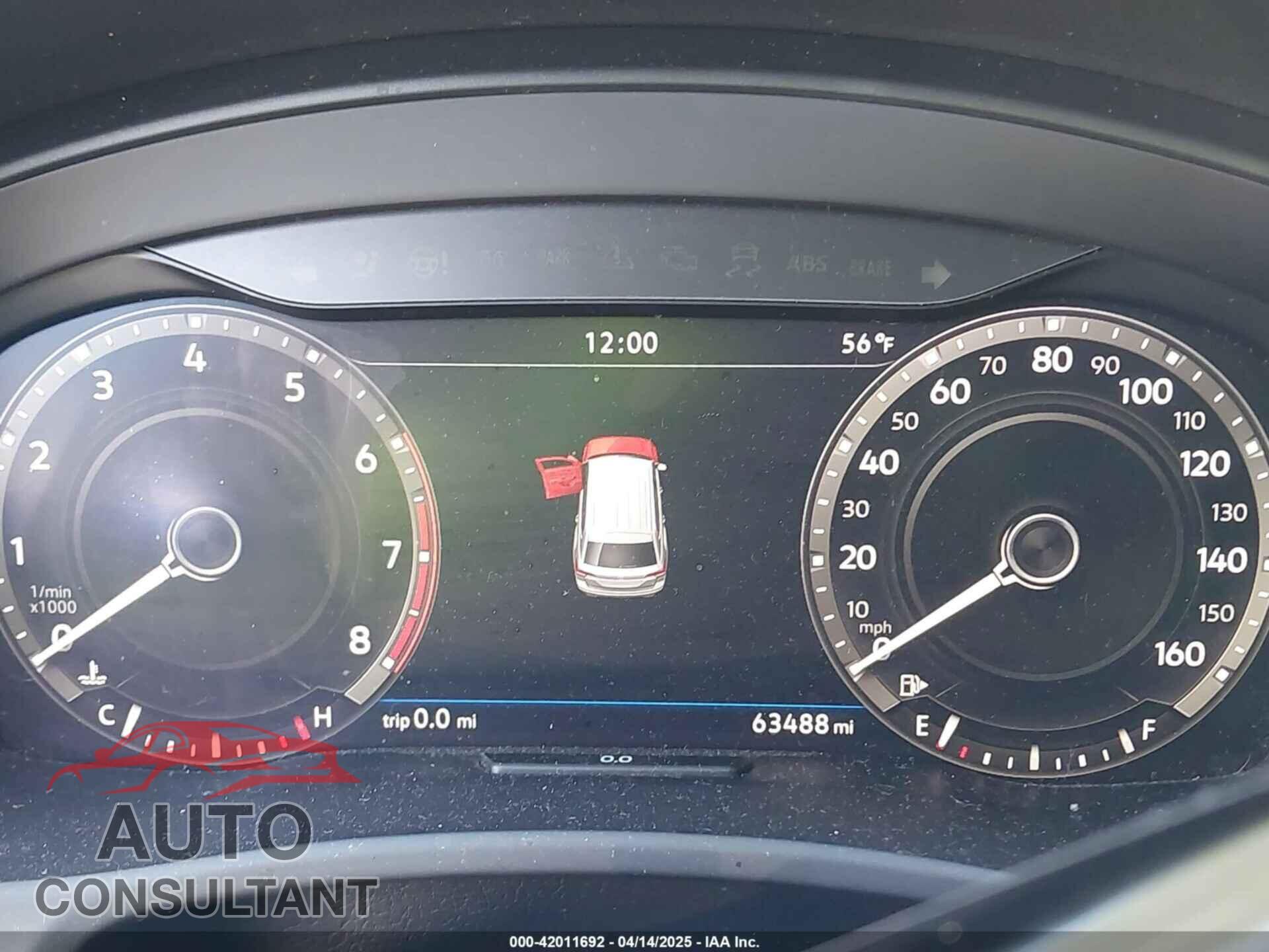 VOLKSWAGEN ATLAS 2019 - 1V2MR2CA7KC526794