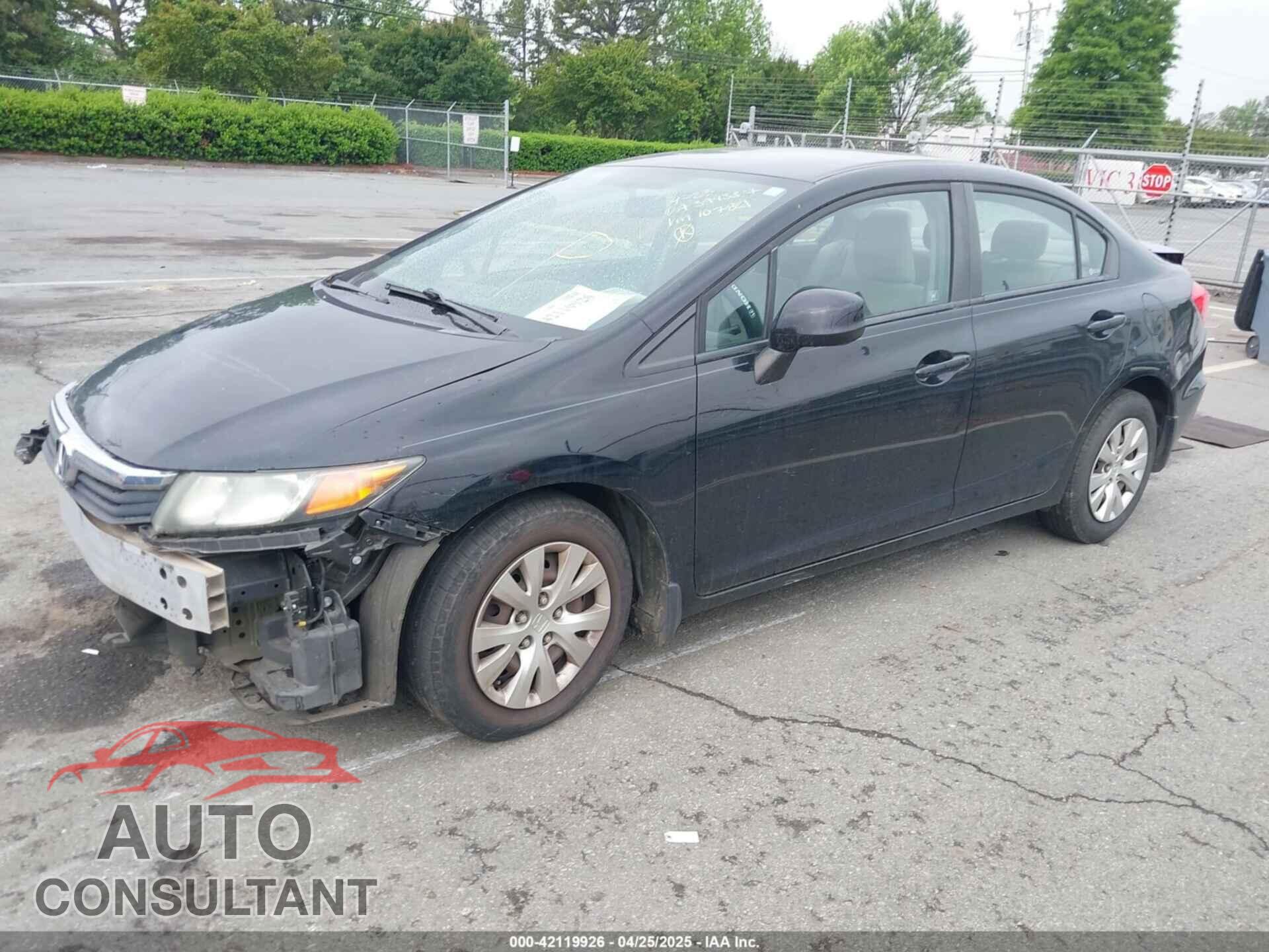HONDA CIVIC 2012 - 19XFB2F55CE107821