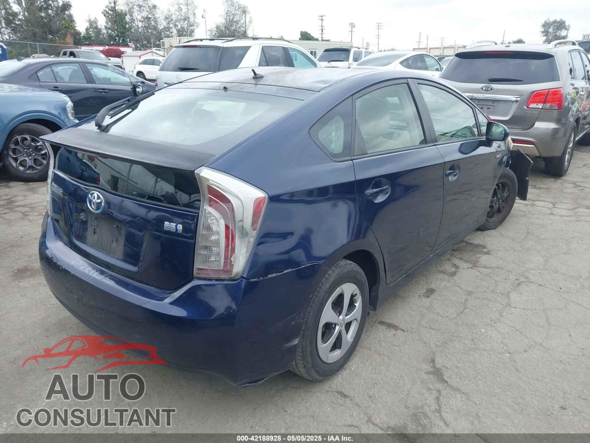 TOYOTA PRIUS 2012 - JTDKN3DU6C1582452