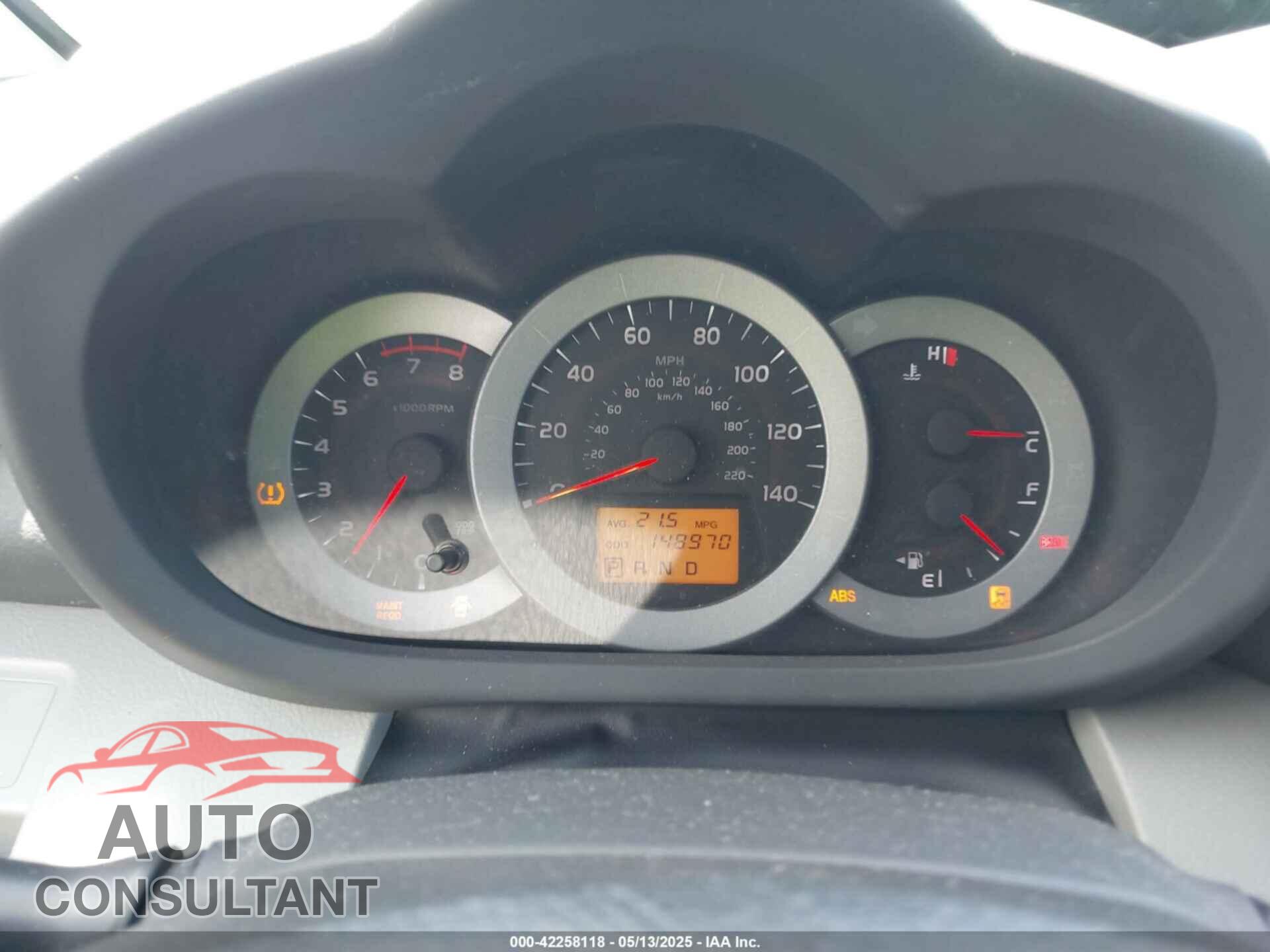TOYOTA RAV4 2012 - 2T3YF4DV2CW117979