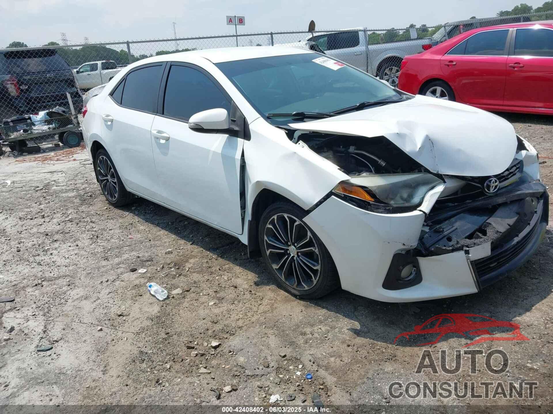 TOYOTA COROLLA 2015 - 2T1BURHEXFC258333