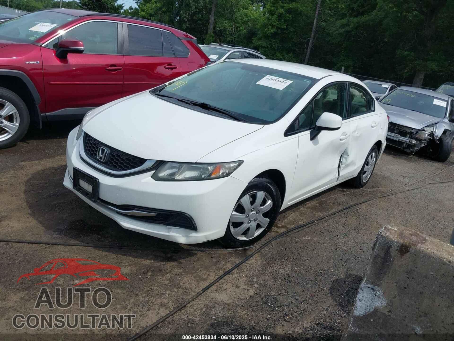 HONDA CIVIC 2013 - 19XFB2F50DE222974