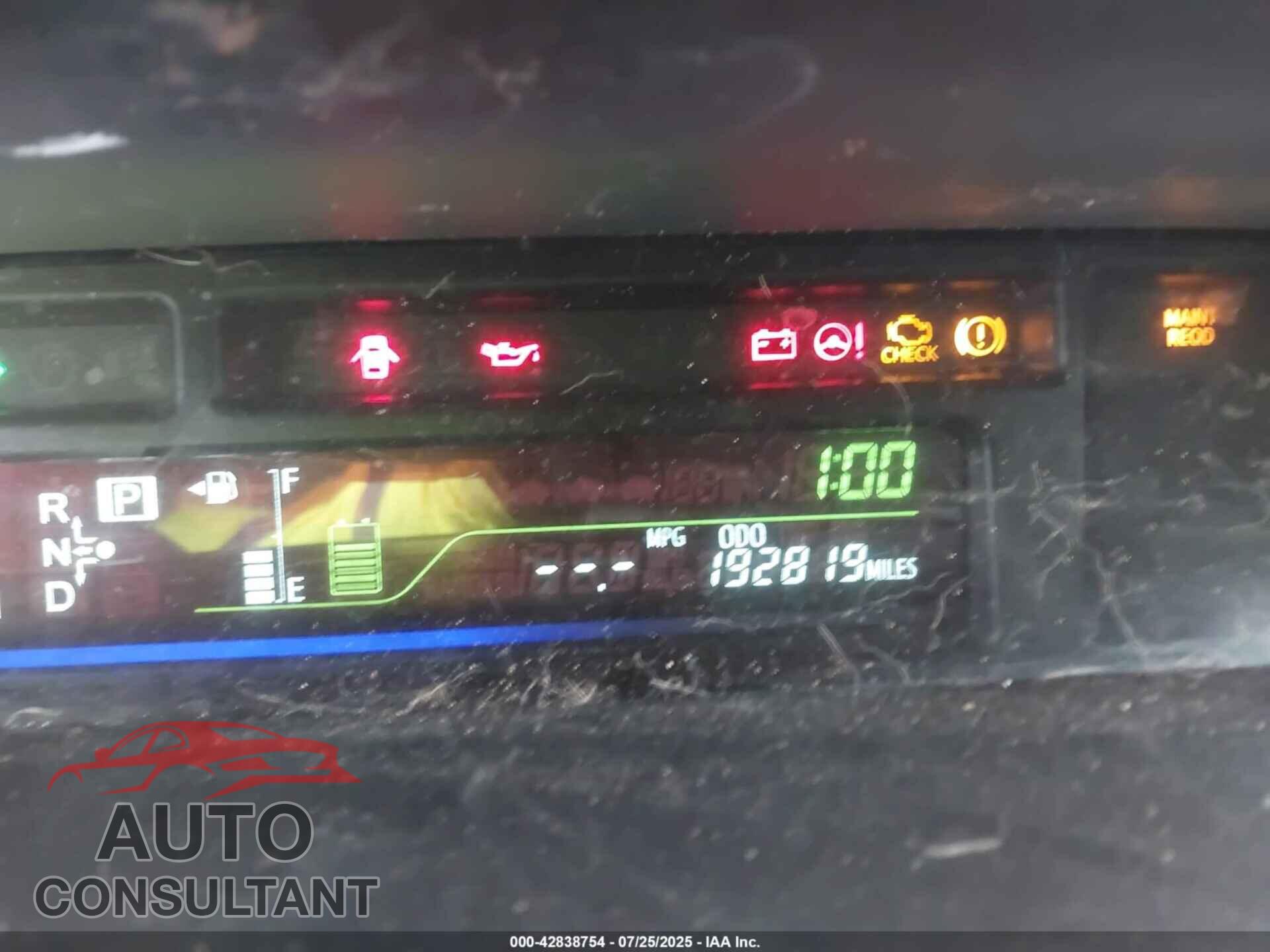 TOYOTA PRIUS V 2014 - JTDZN3EU0E3353608