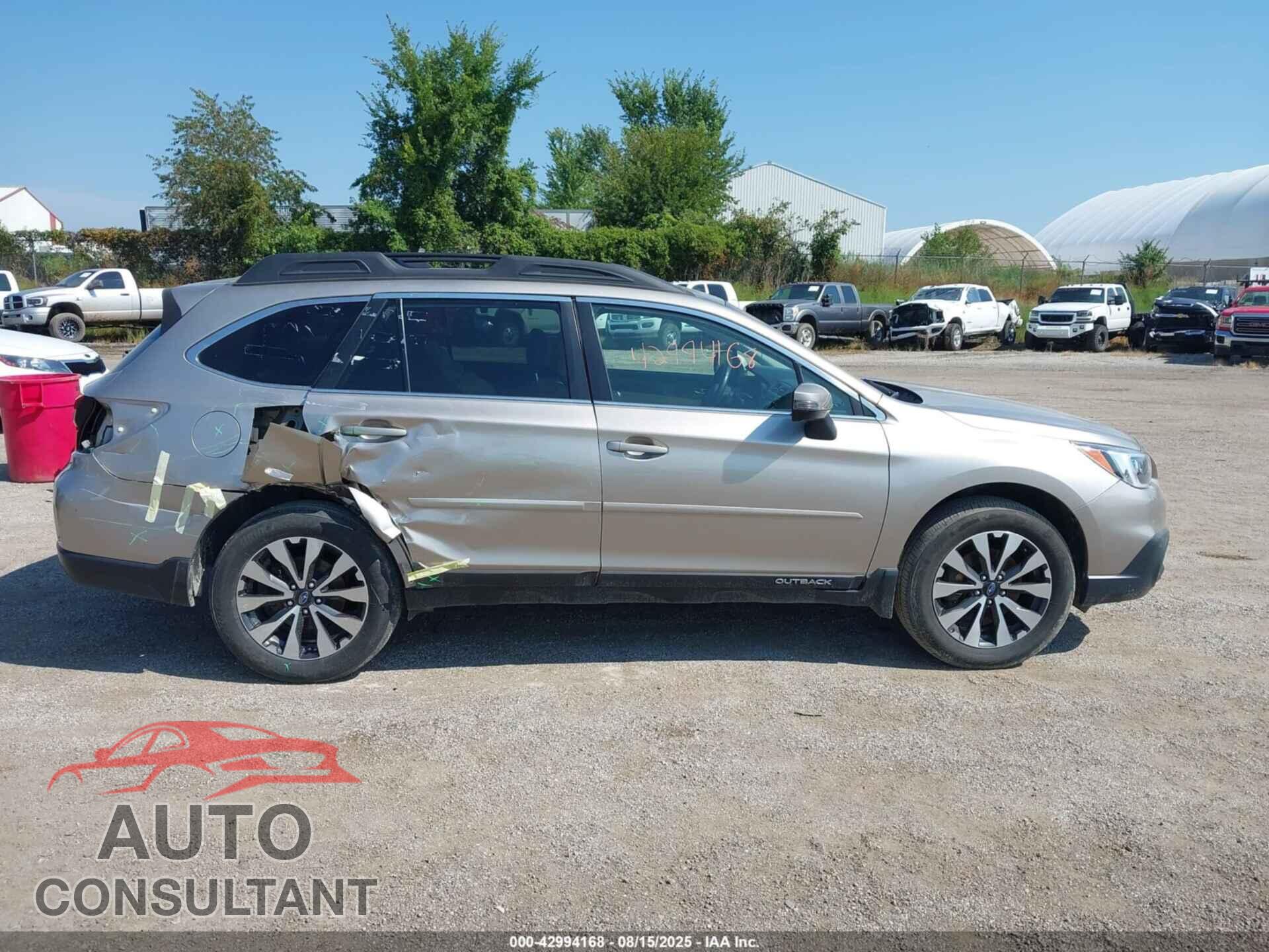 SUBARU OUTBACK 2015 - 4S4BSBNC9F3233587