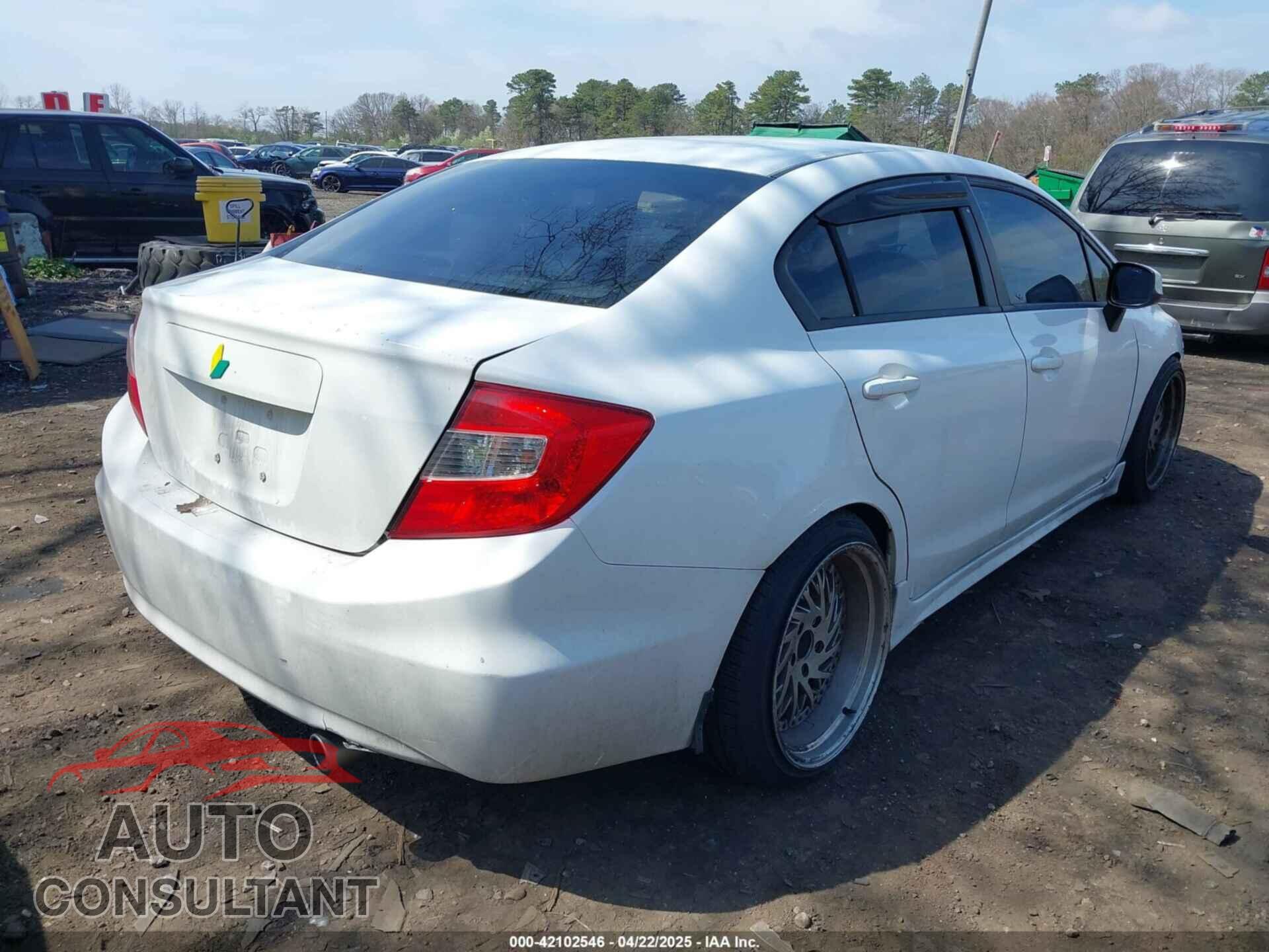 HONDA CIVIC 2012 - 19XFB2F55CE365305