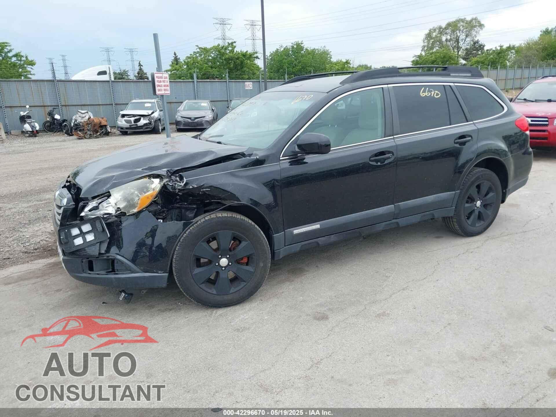 SUBARU OUTBACK 2011 - 4S4BRDAC2B2335309