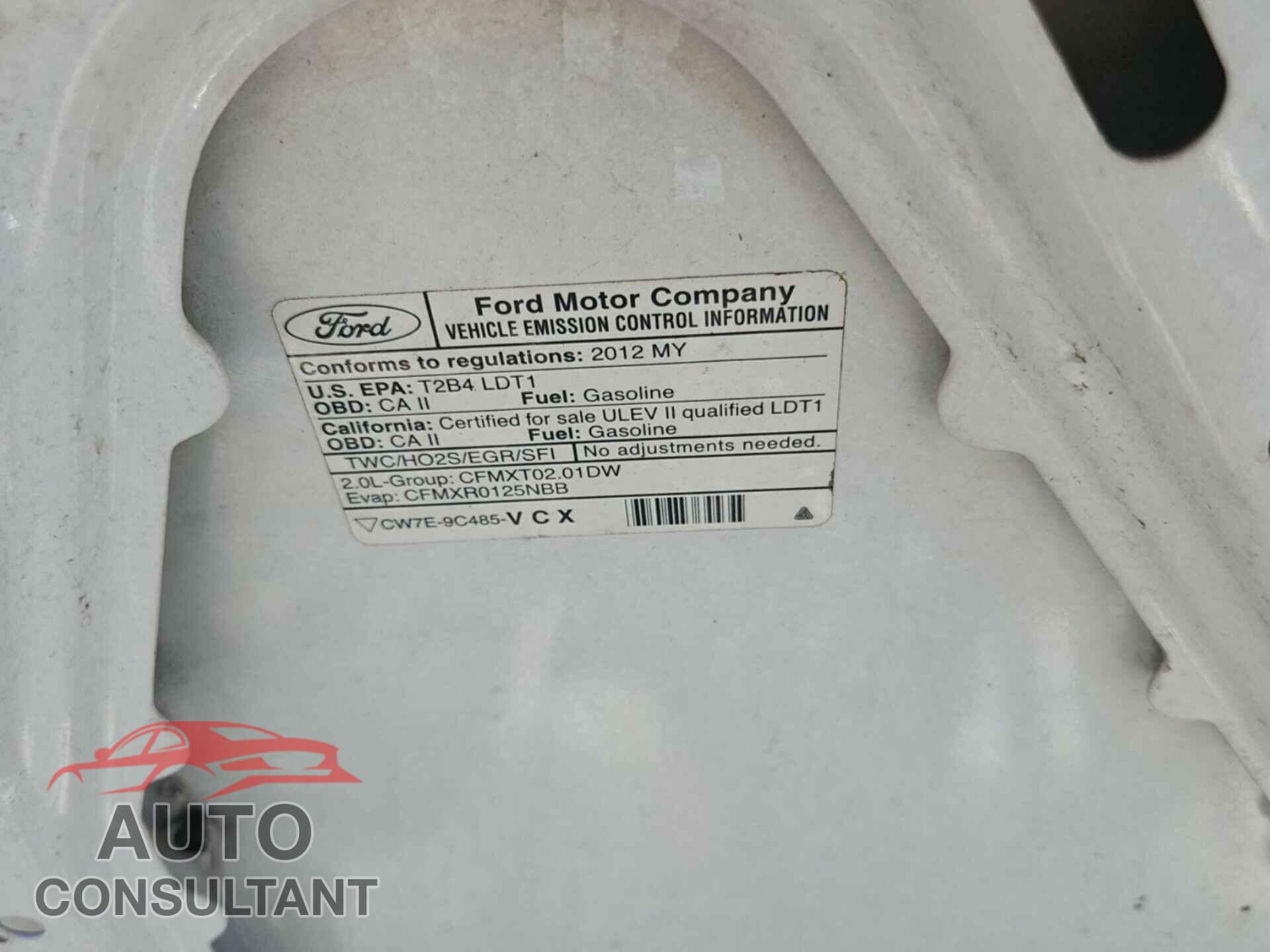 FORD TRANSIT CONNECT 2012 - NM0LS7BNXCT116721