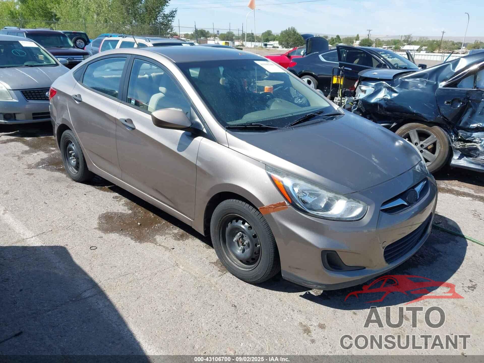 HYUNDAI ACCENT 2013 - KMHCT4AE3DU420352