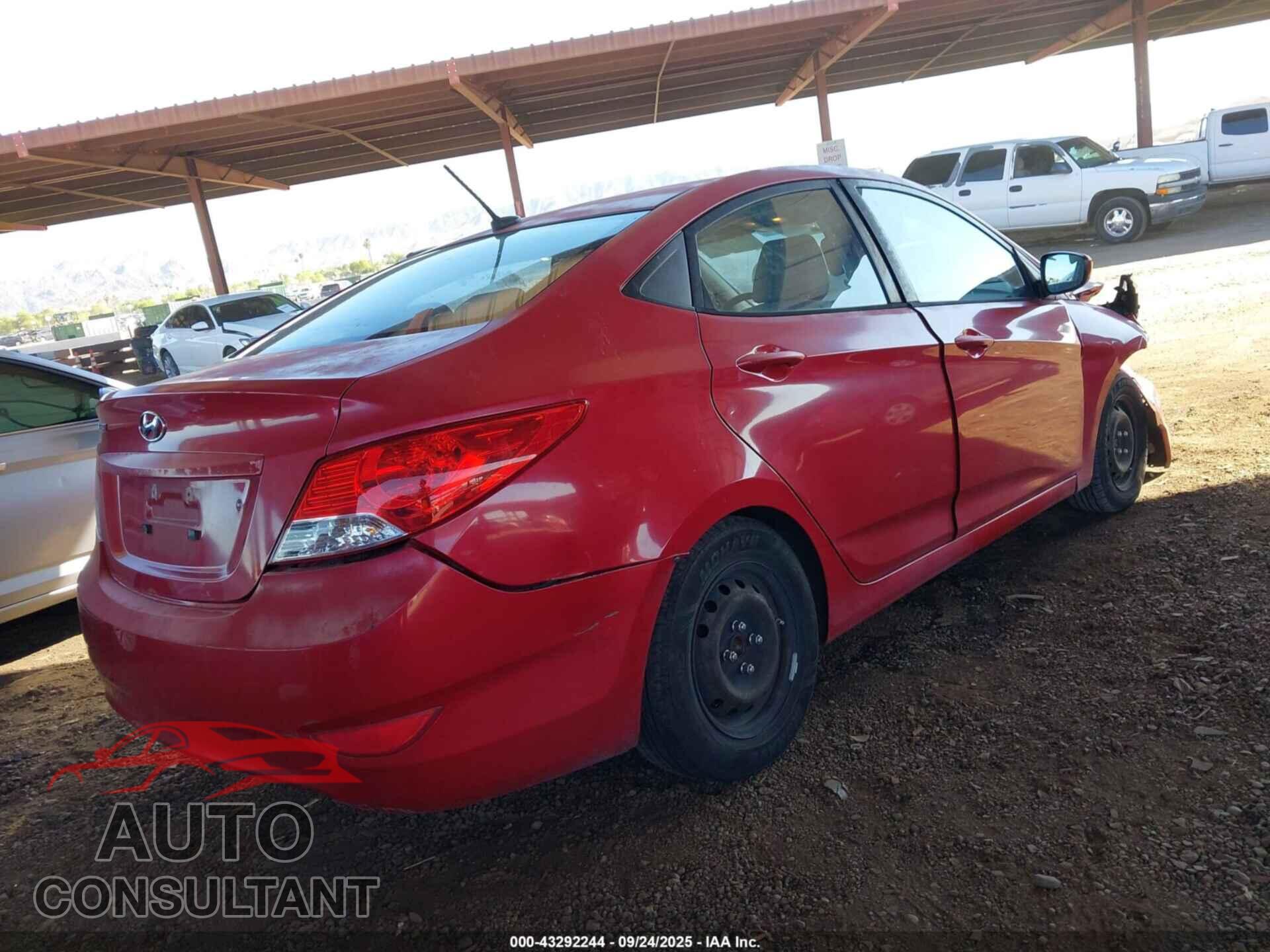 HYUNDAI ACCENT 2013 - KMHCT4AE9DU537112