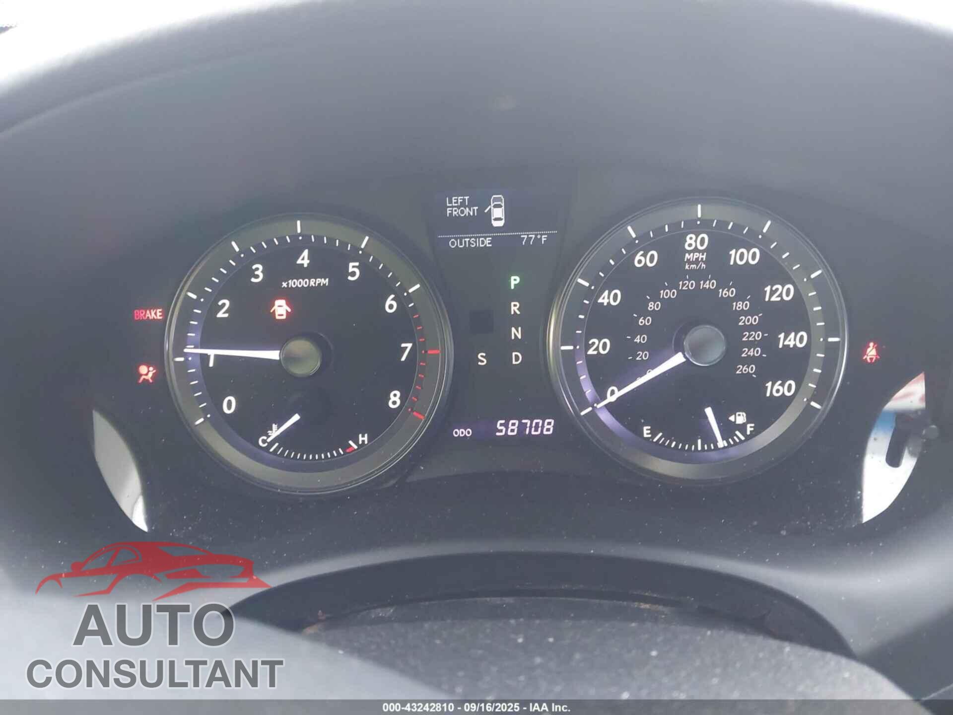 LEXUS ES 350 2011 - JTHBK1EG2B2469403