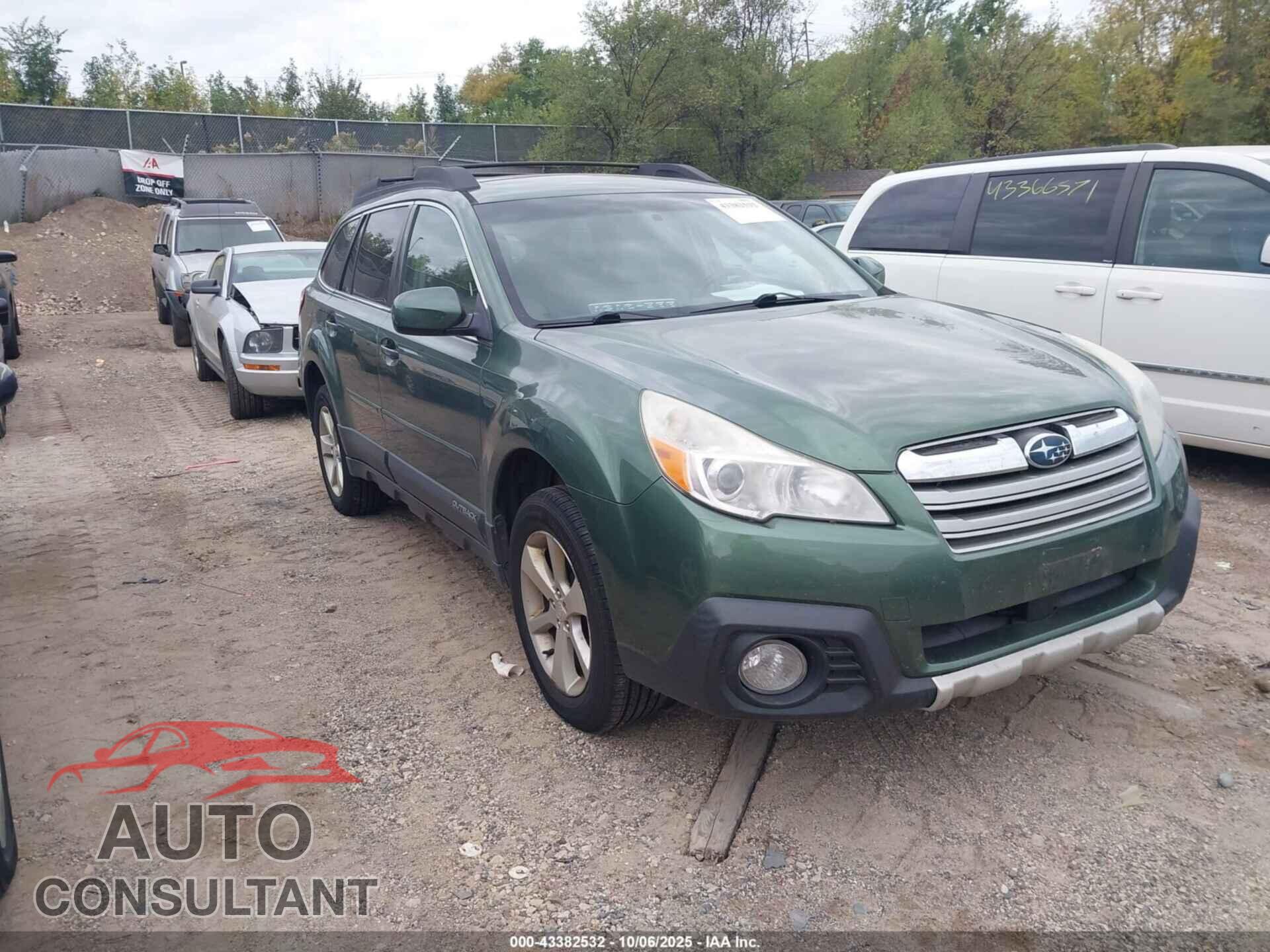 SUBARU OUTBACK 2013 - 4S4BRBKC7D3283563