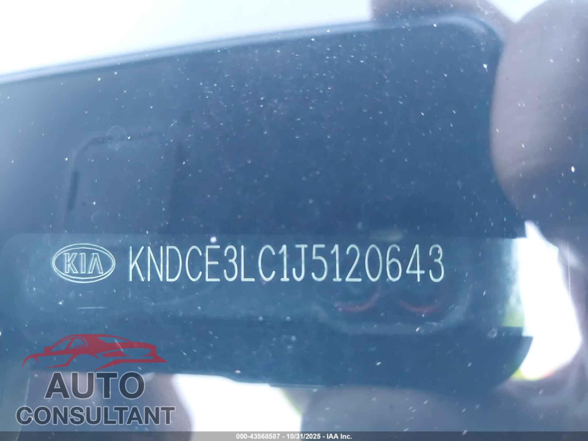 KIA NIRO 2018 - KNDCE3LC1J5120643