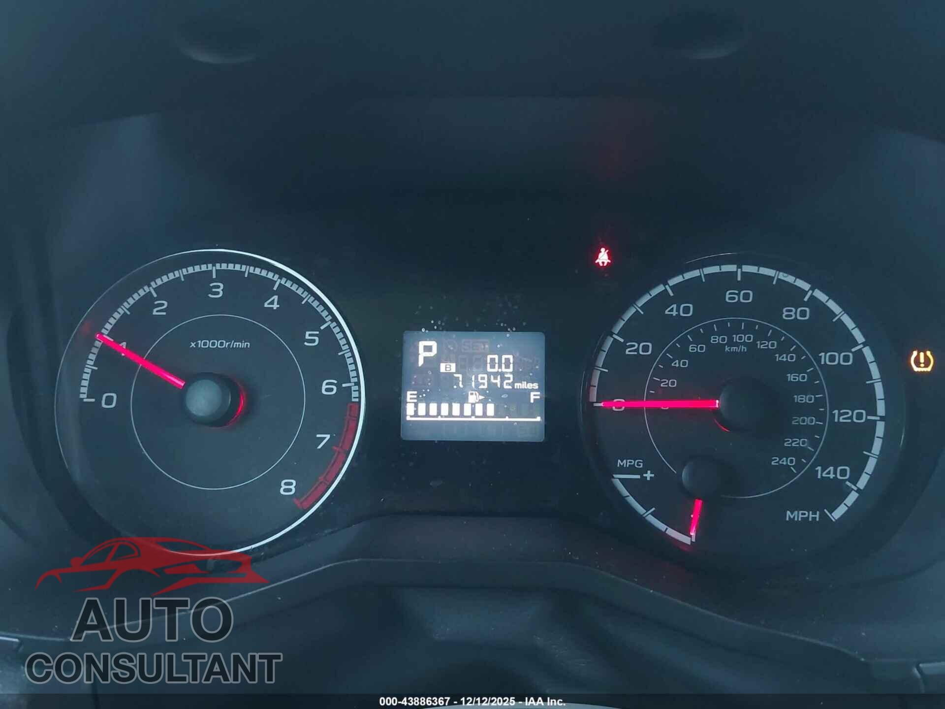 SUBARU IMPREZA 2017 - 4S3GTAB64H3719310