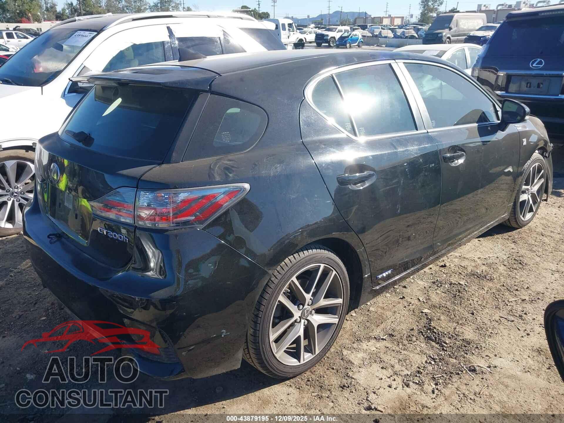 LEXUS CT 200H 2014 - JTHKD5BH7E2176258