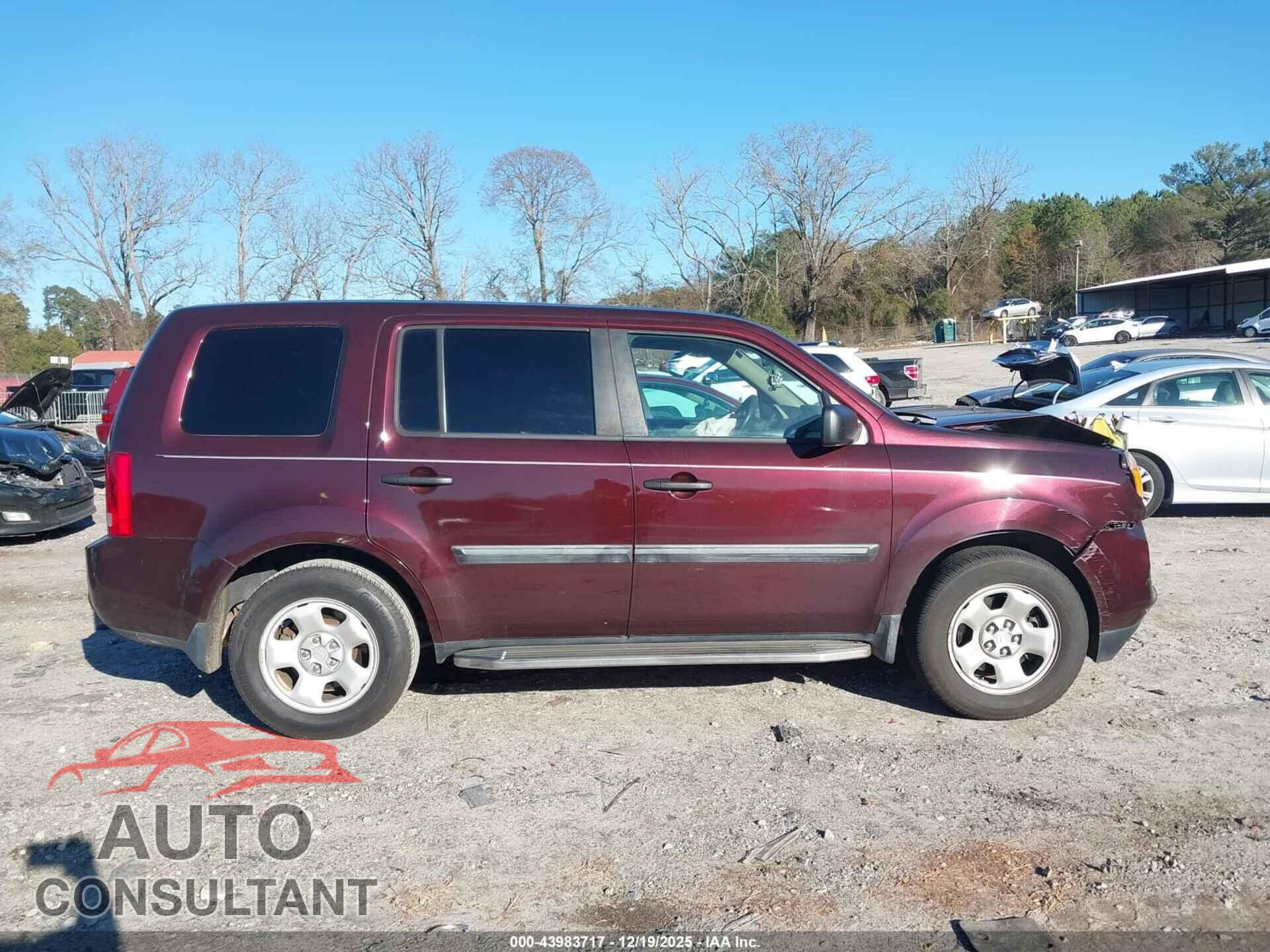 HONDA PILOT 2014 - 5FNYF3H2XEB005224