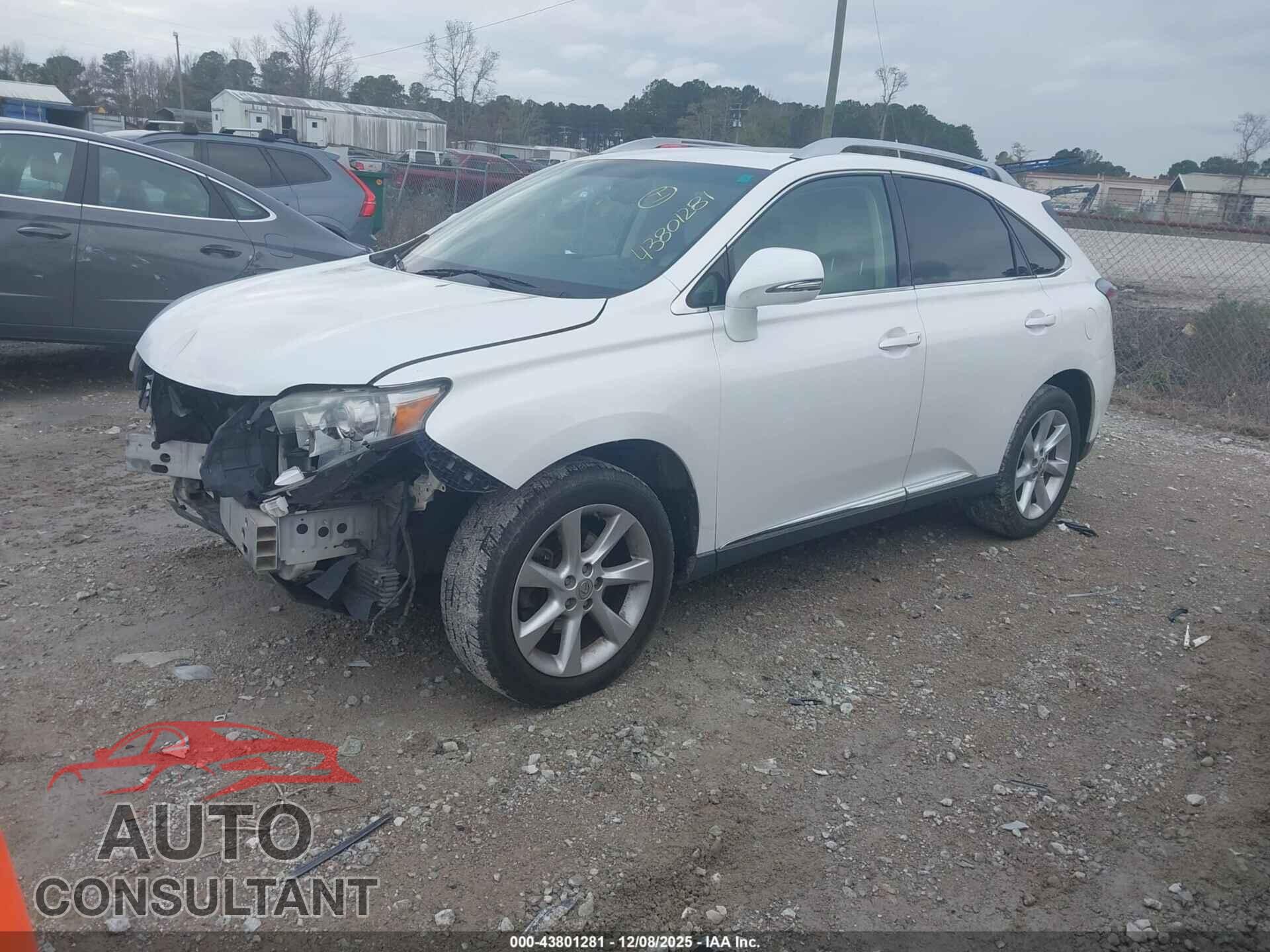 LEXUS RX 350 2011 - 2T2ZK1BA9BC052552