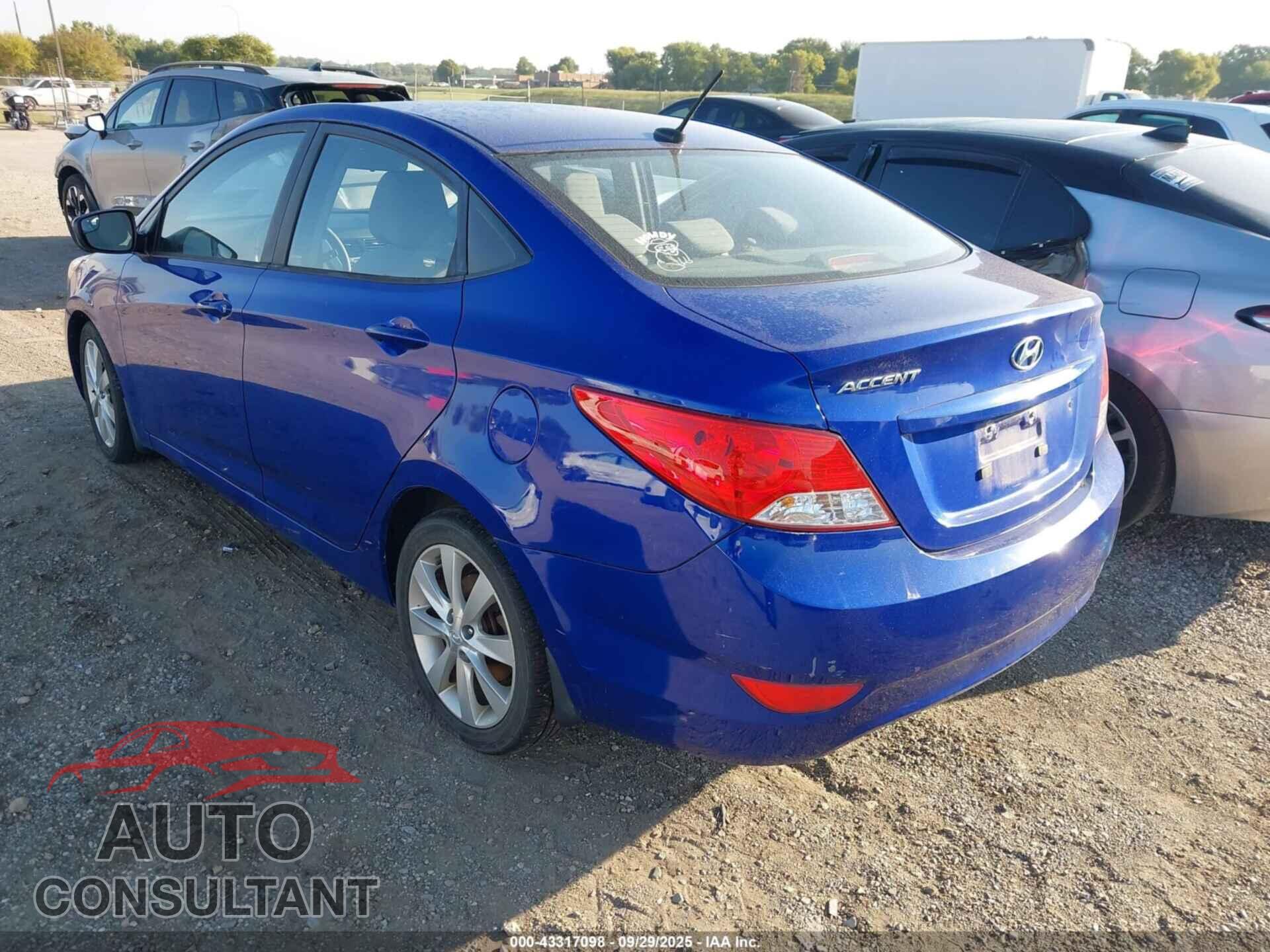 HYUNDAI ACCENT 2014 - KMHCU4AE9EU596580