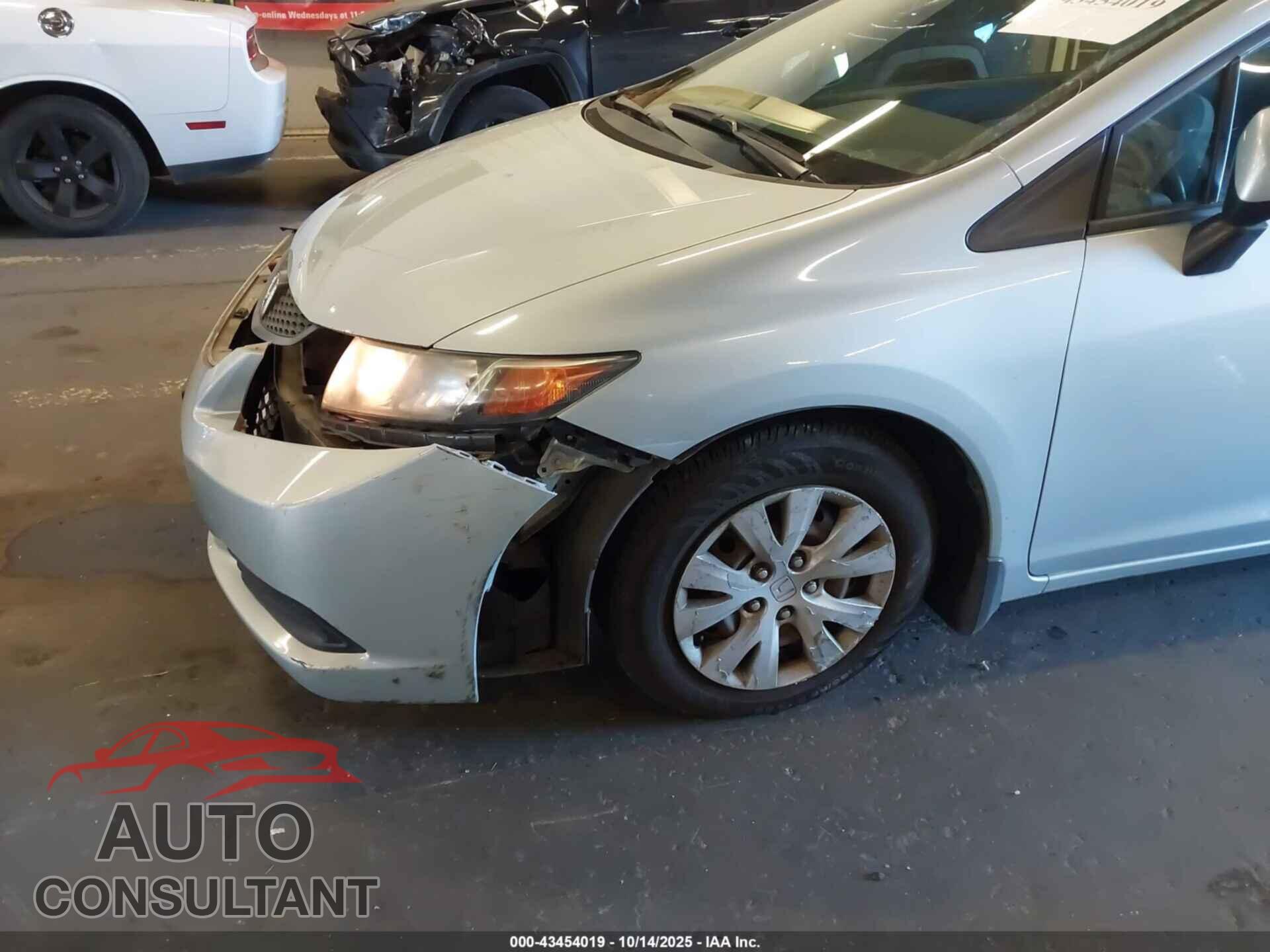 HONDA CIVIC 2012 - 2HGFG3B53CH565067