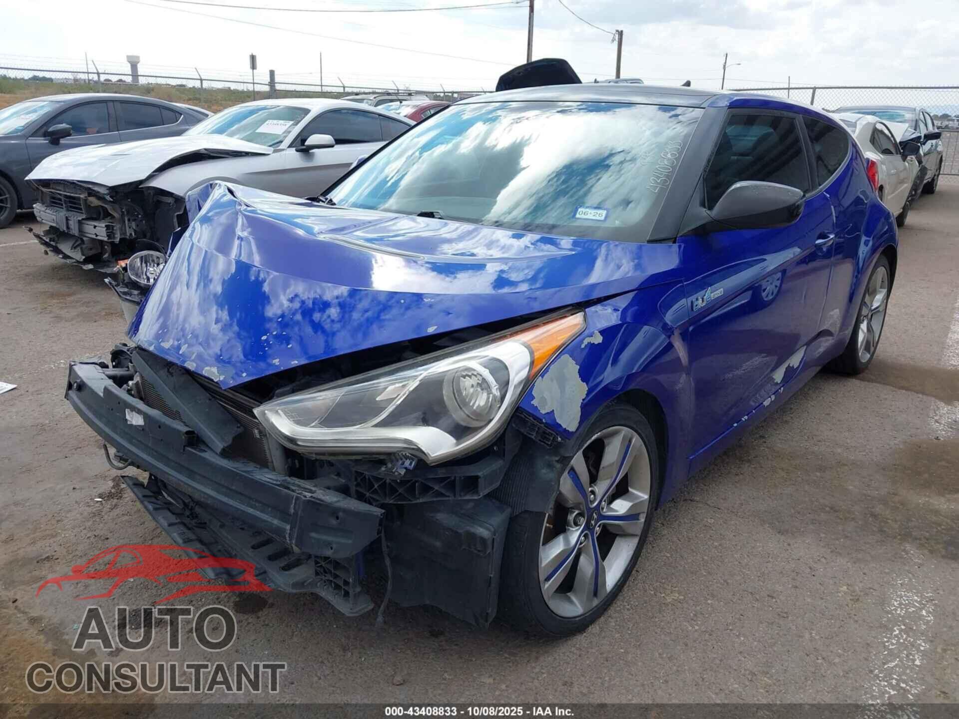HYUNDAI VELOSTER 2012 - KMHTC6AD8CU067589